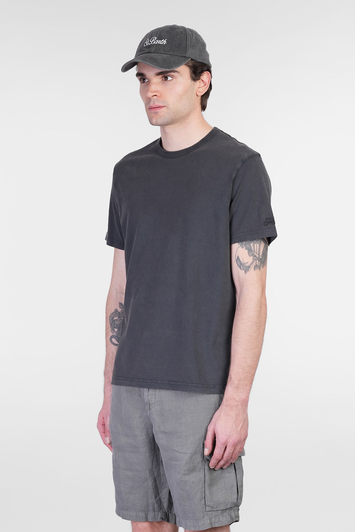 Mc2 Saint Barth Dover L T-shirt In Black Cotton In Black