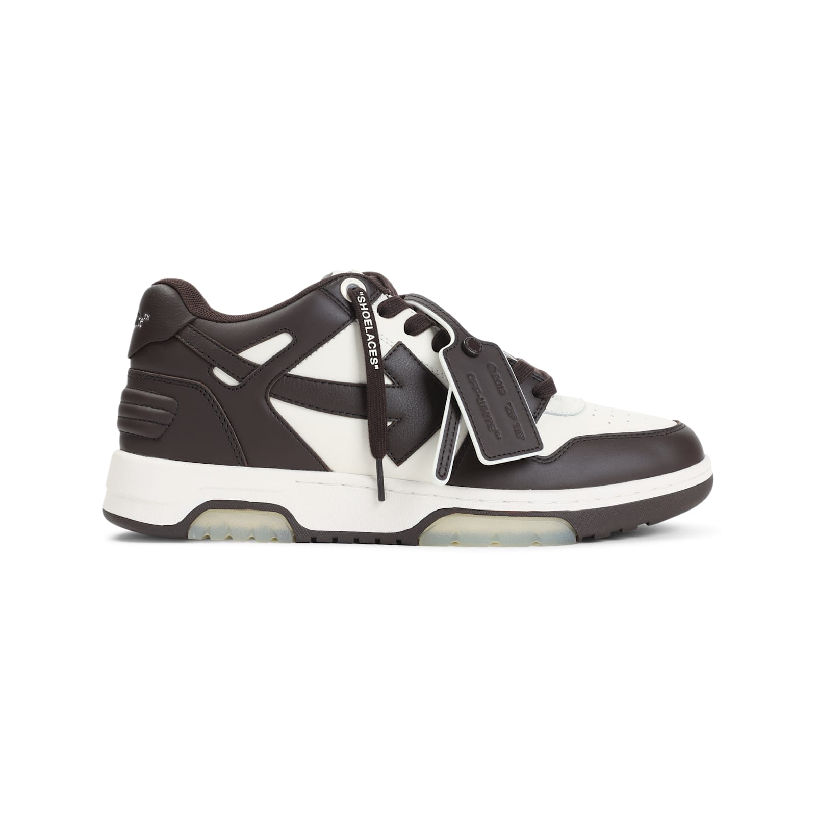 Off-white Out Of Office Leather Sneakers In Brown