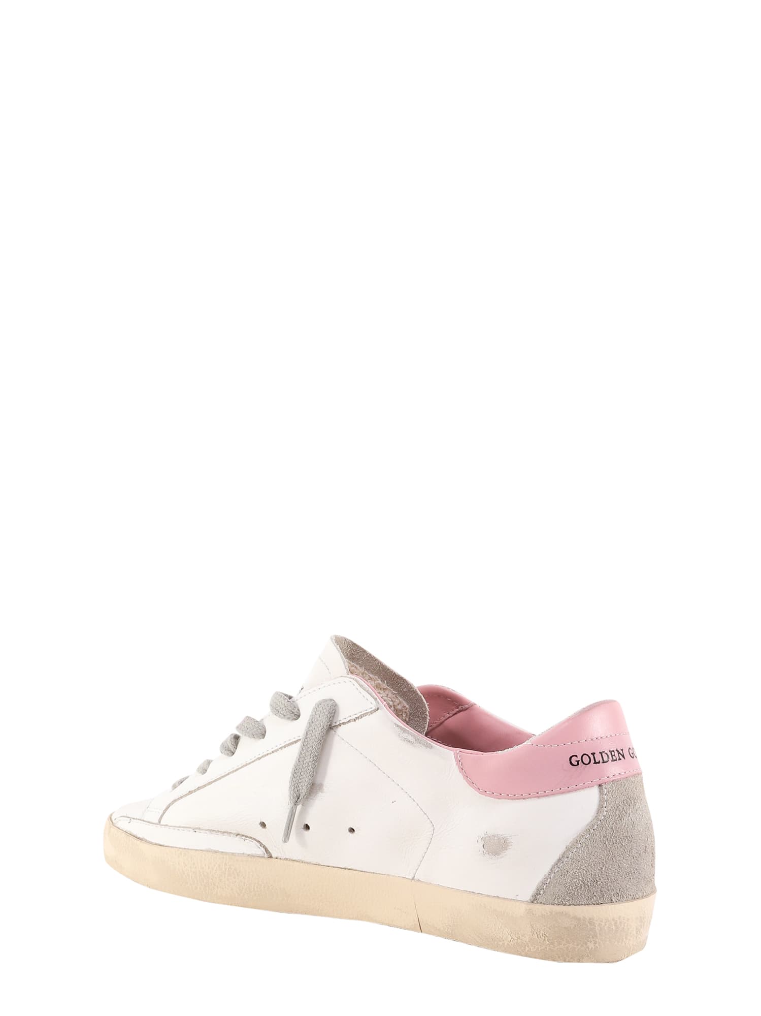 Shop Golden Goose Super-star Sneakers In White