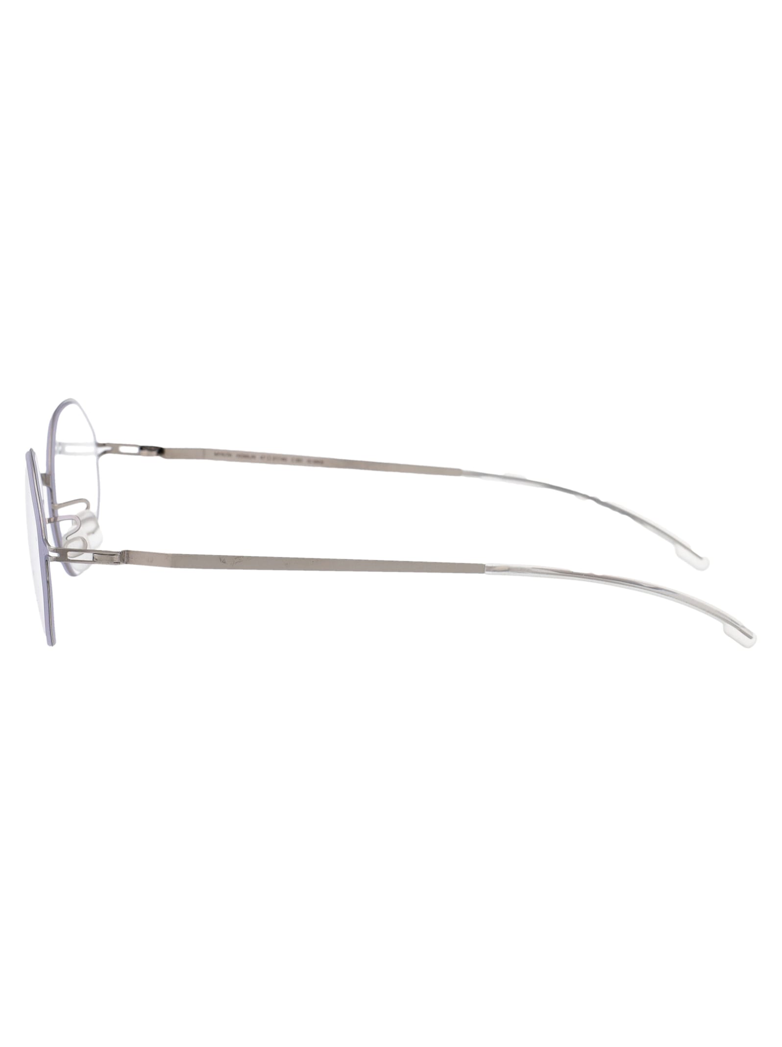 Mykita Shiny Silver Metal Optical Glasses In Shiny Silver