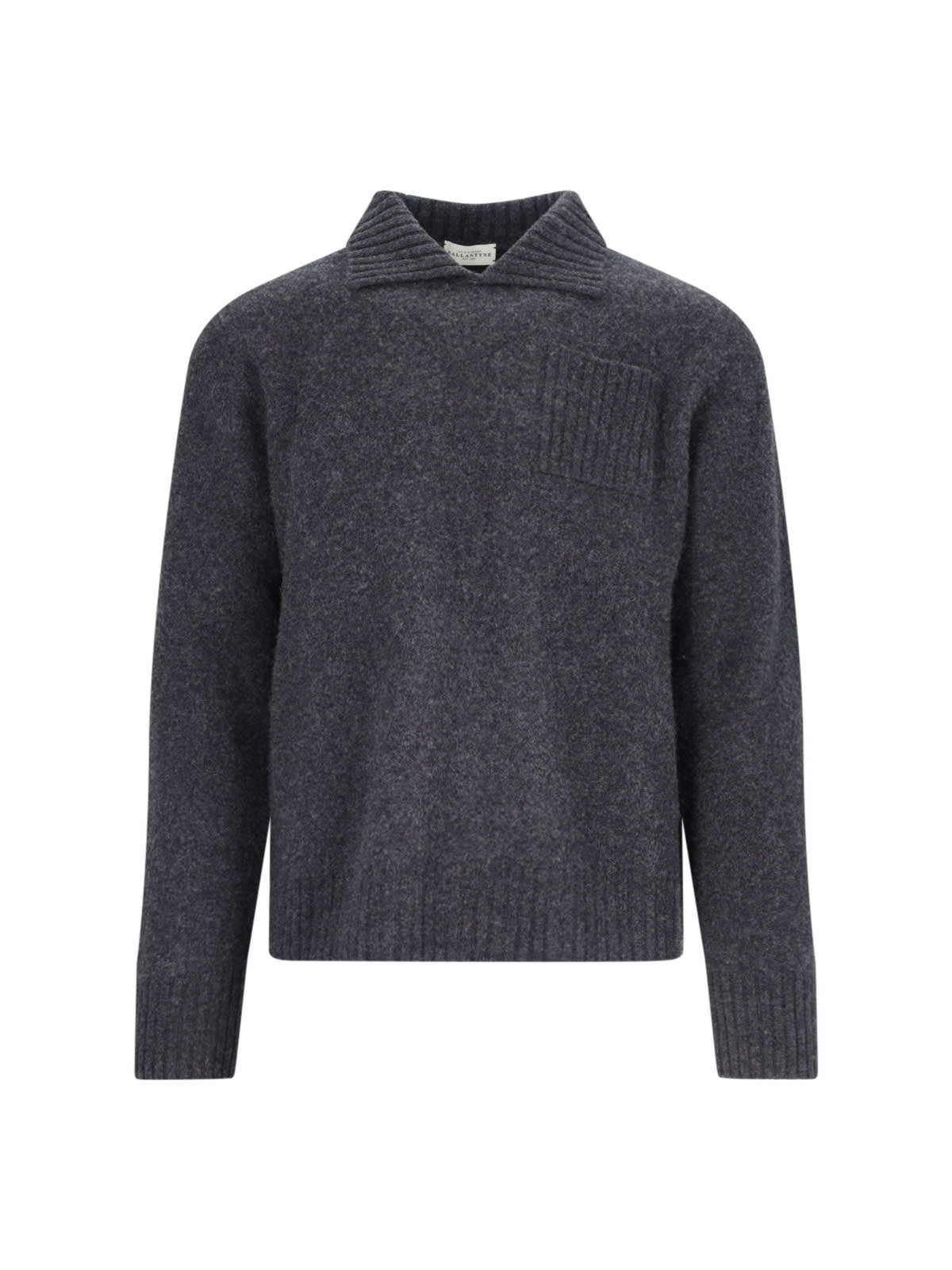 Shop Ballantyne Polo Sweater In Gray