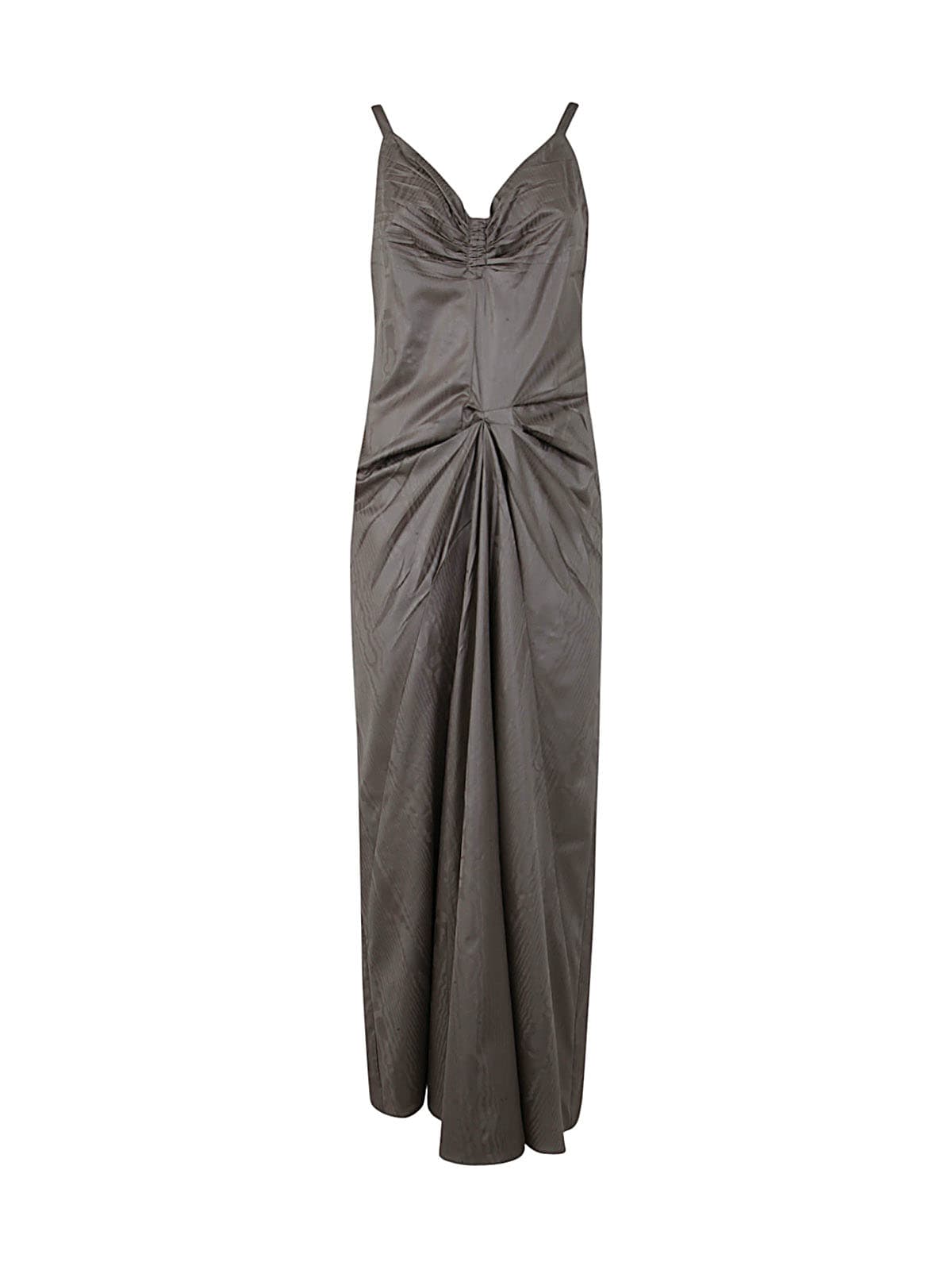 Shop Maison Margiela Sleeveless Maxi Dress In Grey