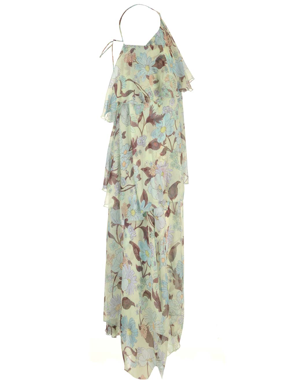 Shop Stella Mccartney Lady Garden Halter Dress In Multicolor