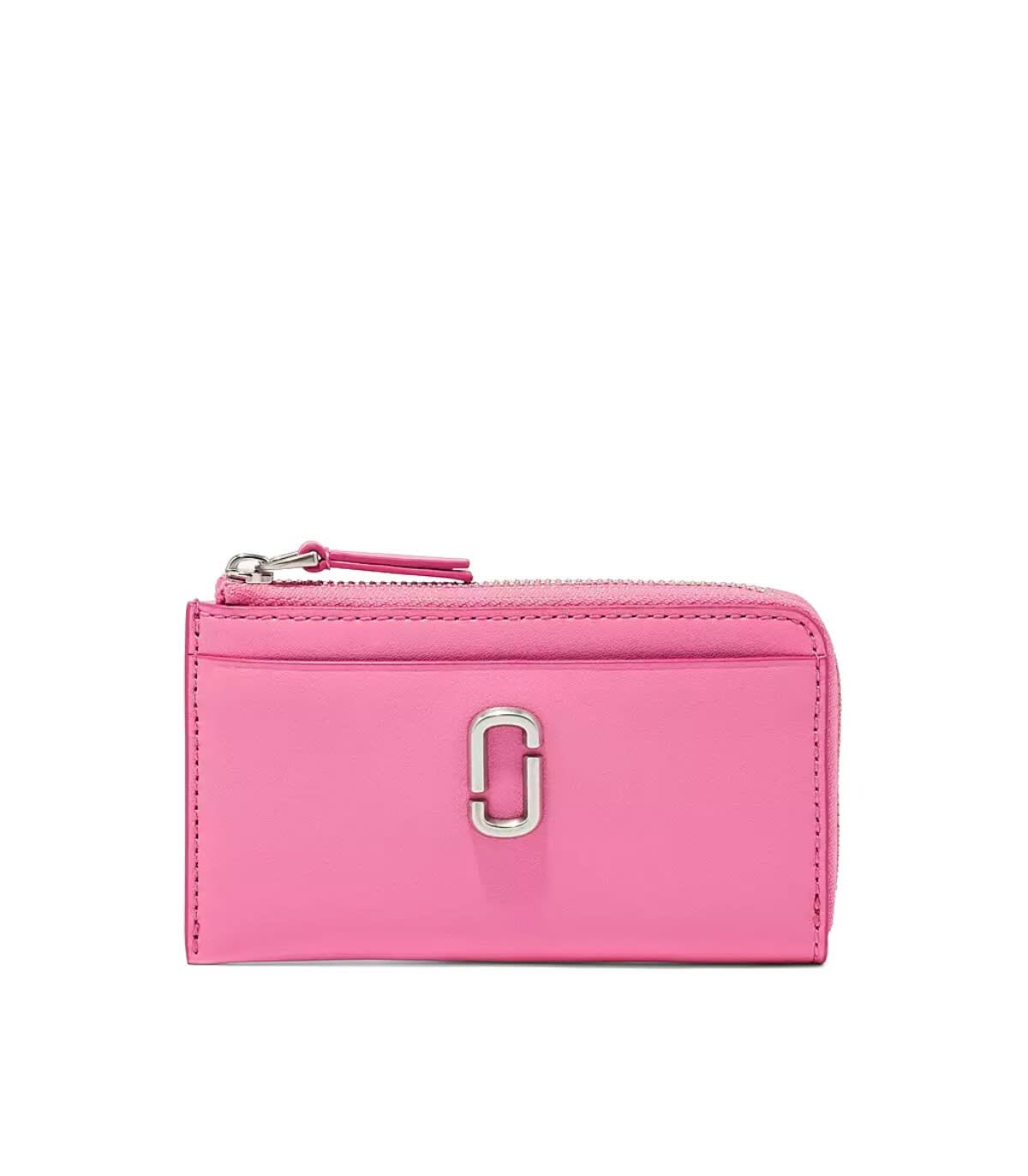 Marc Jacobs The J Marc Top Zip Multi Pink Card Holder In Rosa