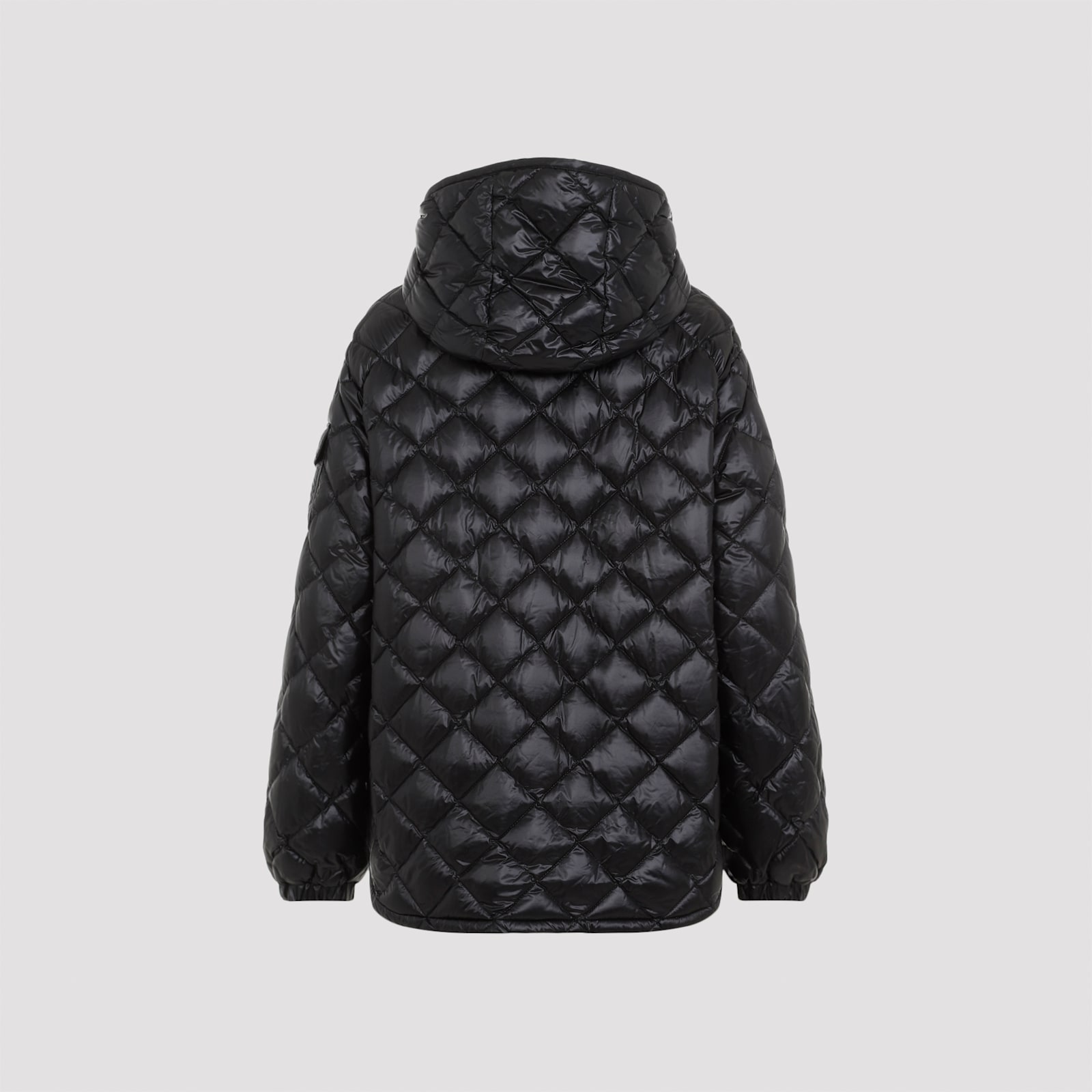 Moncler Diamond Quilted Down Jacket Puffer Jackets Black In Black