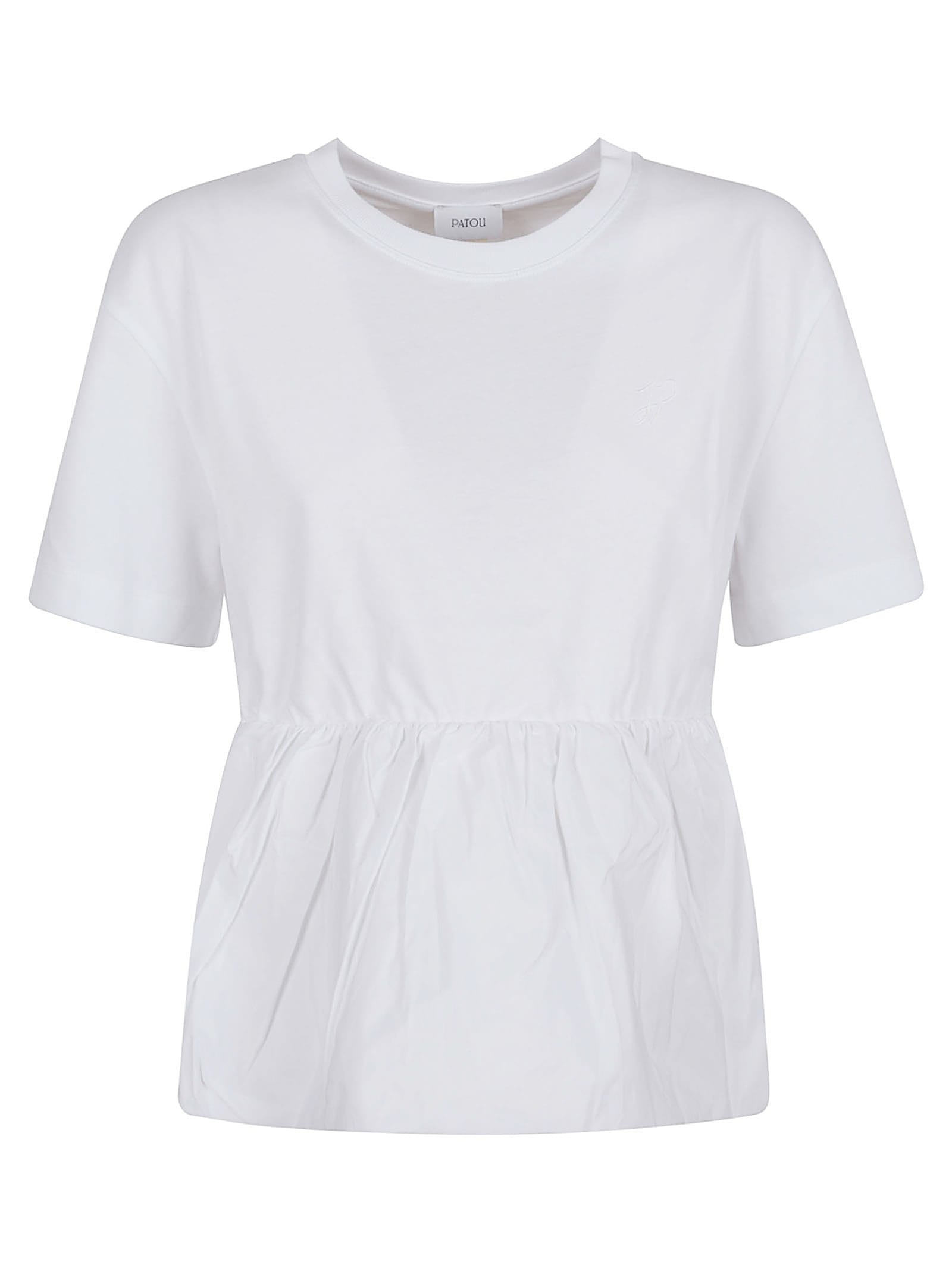 Patou Mix Fabric Volume Tshirt