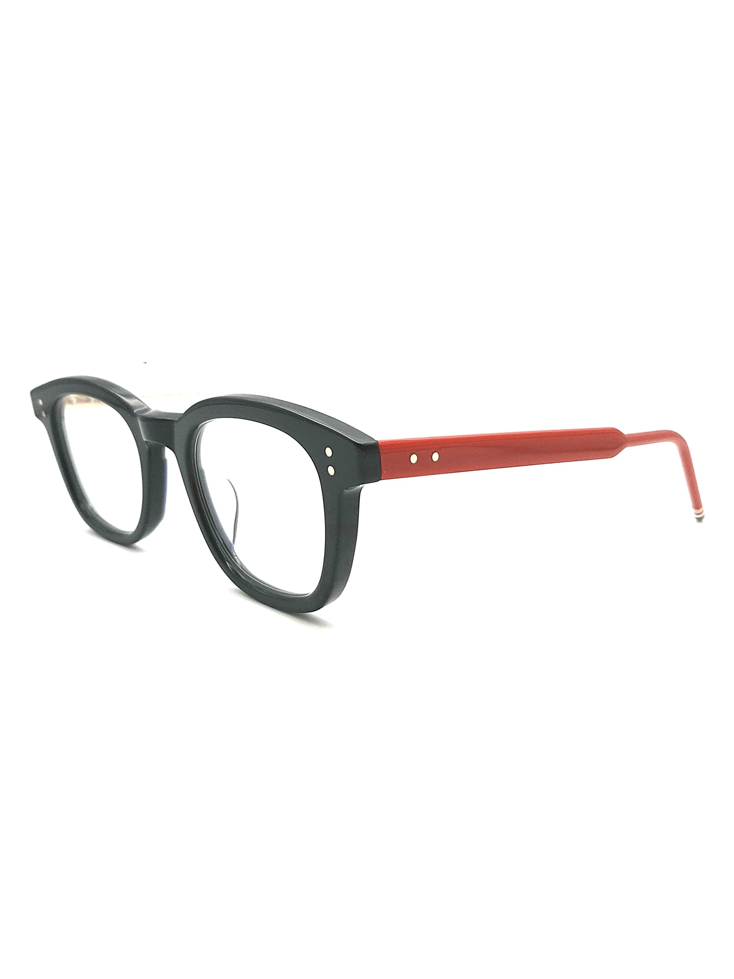 Shop Thom Browne Ueo921a/g0002 Eyewear In Navy With Red And Whi