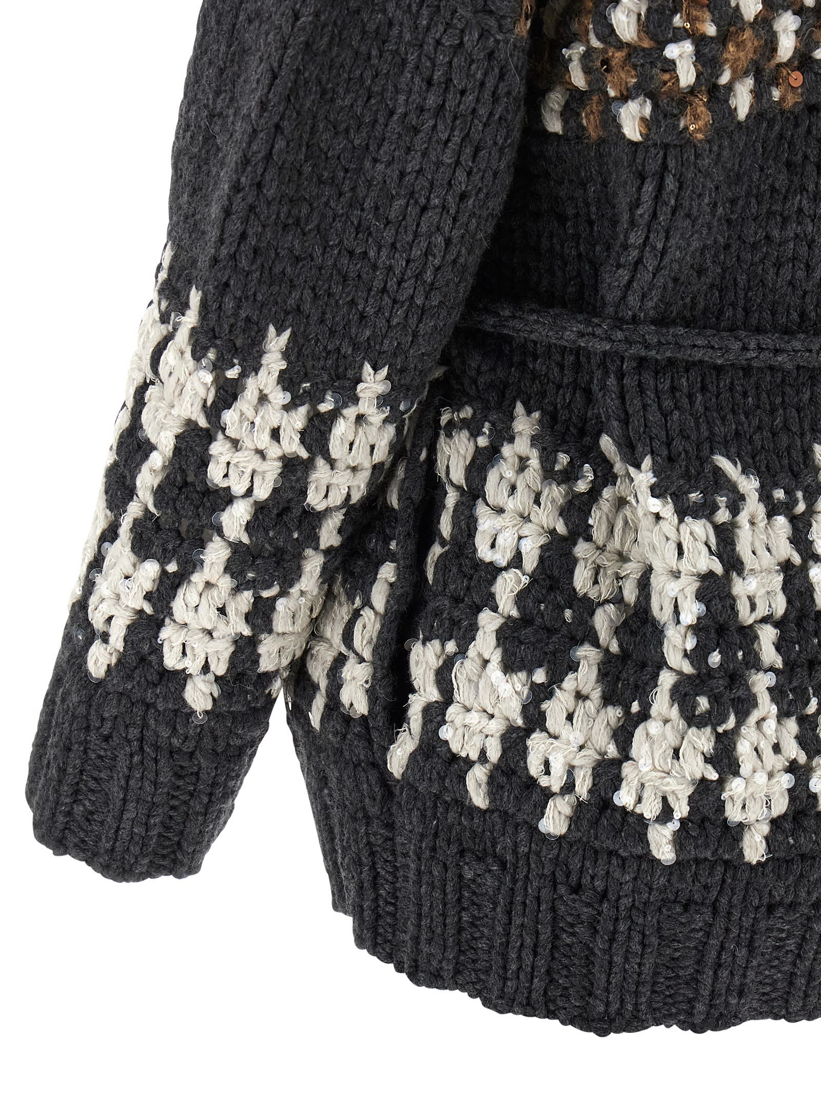 Brunello Cucinelli Knit Cardigan Sweaters And Cardigans Multicolor In Multi