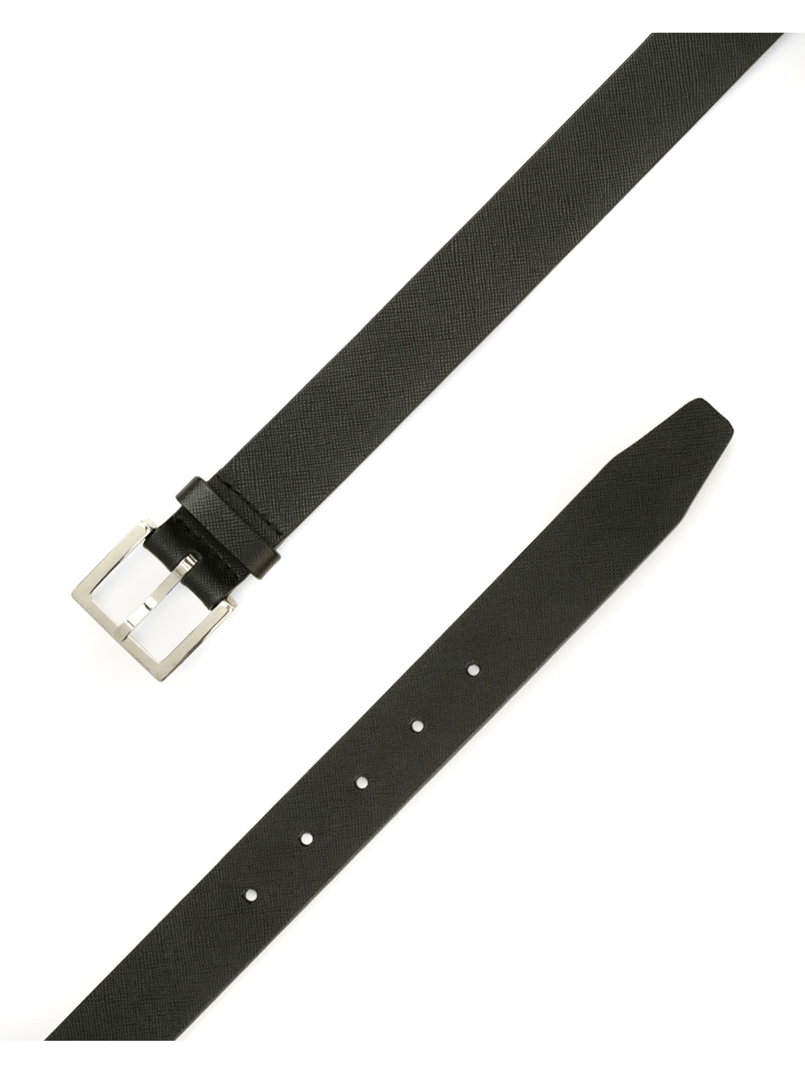 ORCIANI BASIC SAFFIANO CLASSIC LEATHER BELT 