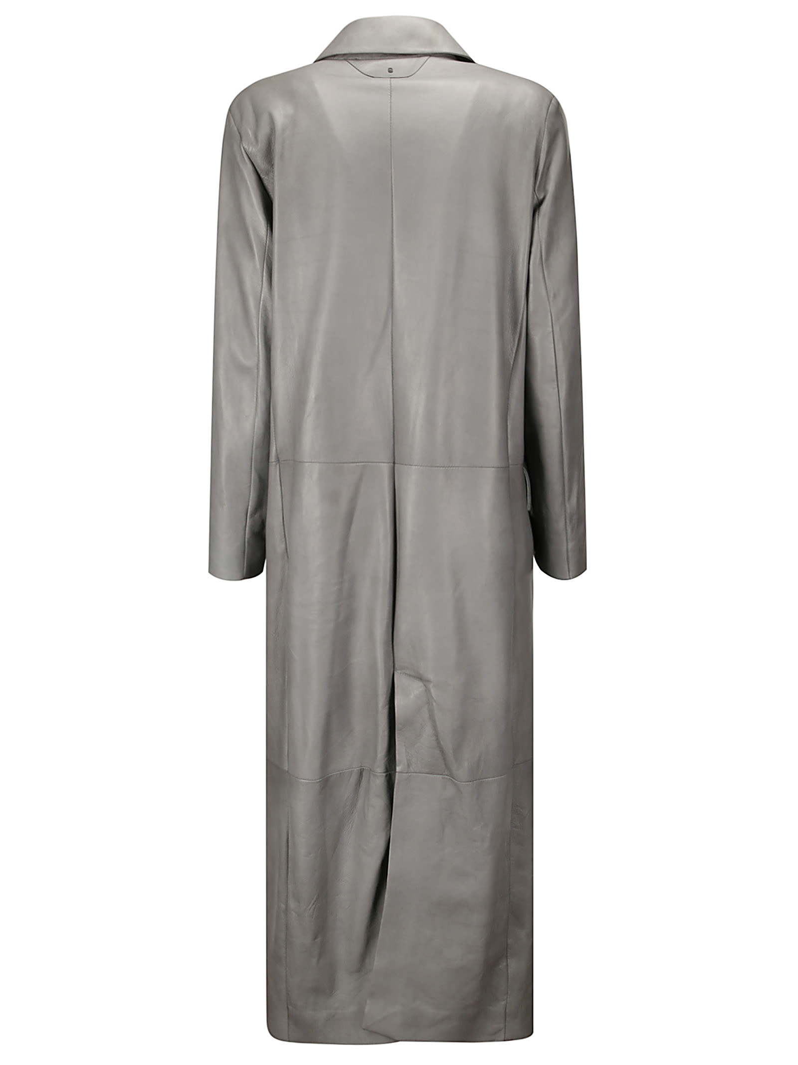 Shop Salvatore Santoro Single-breasted Trench Coat In Grey