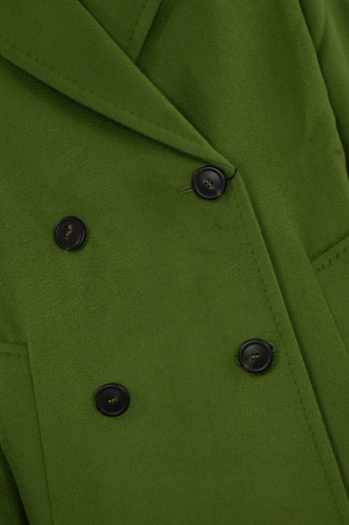 Shop Weekend Max Mara Zum Coat In Wool Drap In Pistacchio