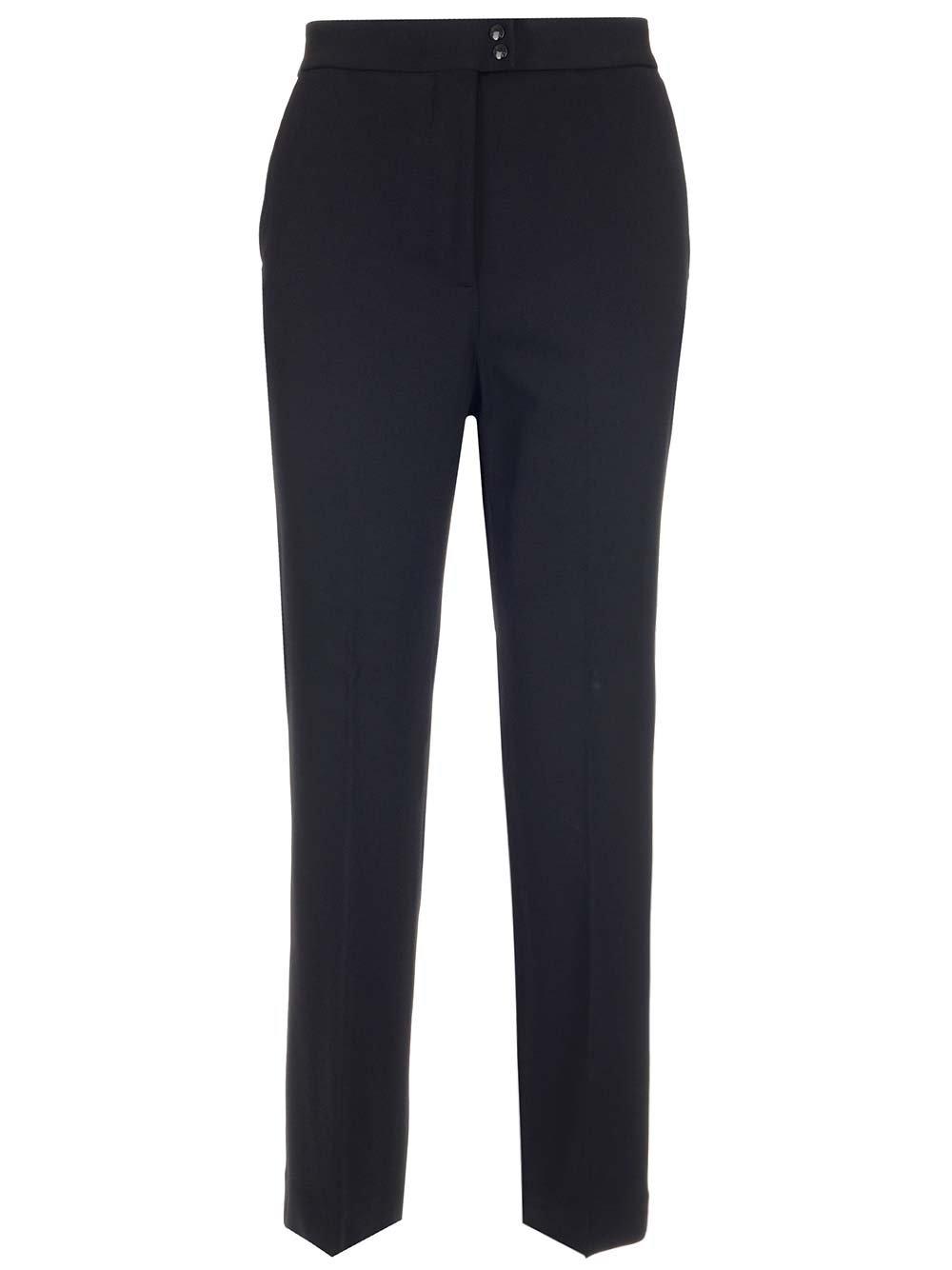 MONCLER HIGH-WAISTED FLARED PANTS