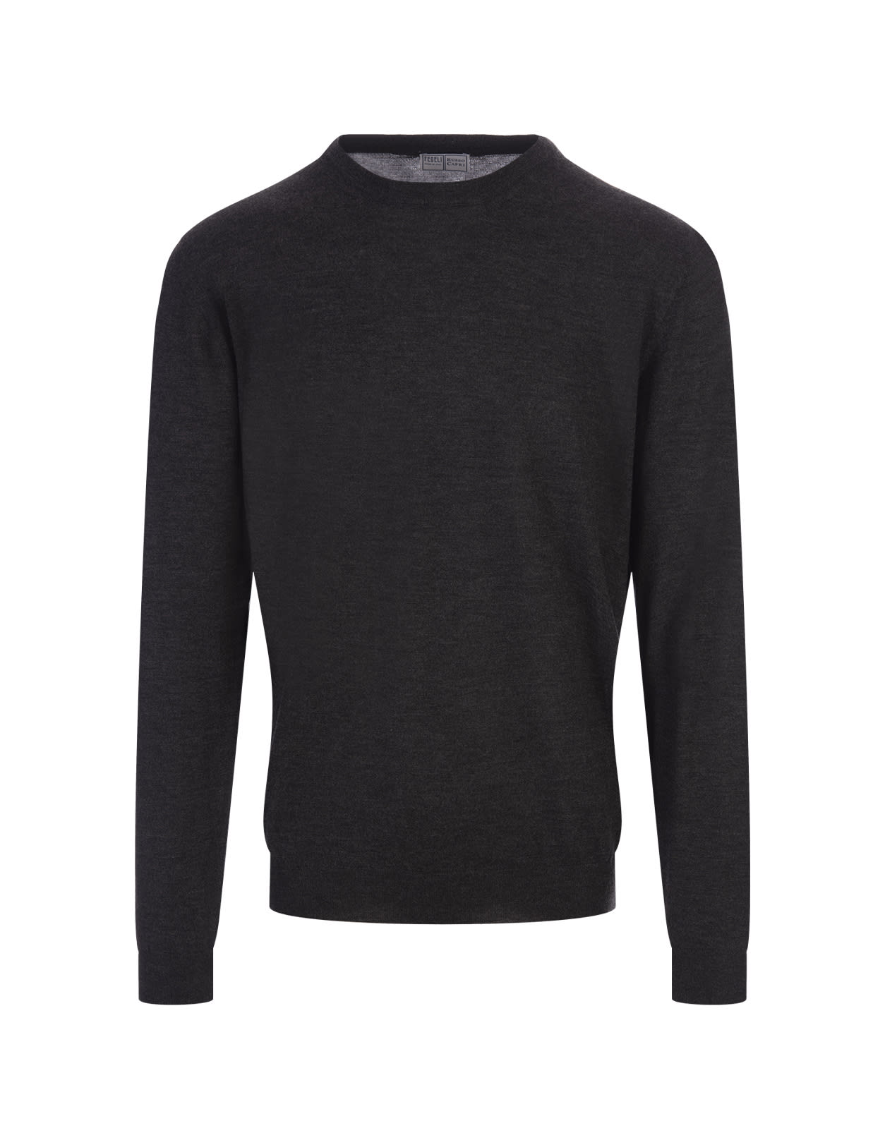 Shop Fedeli Anthracite Cashmere Sweater In Grey