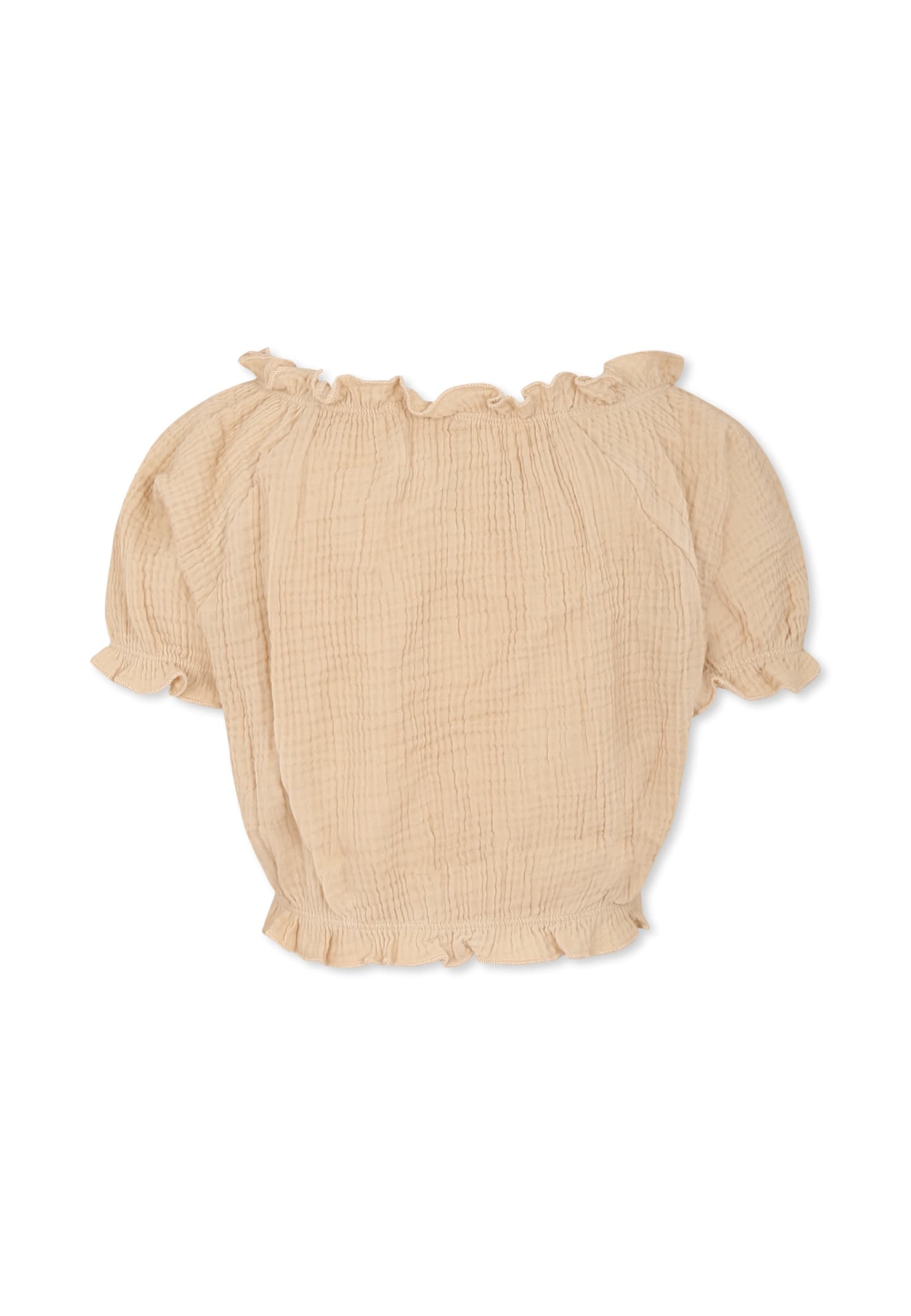 Molo Beige Top For Girl In Beige