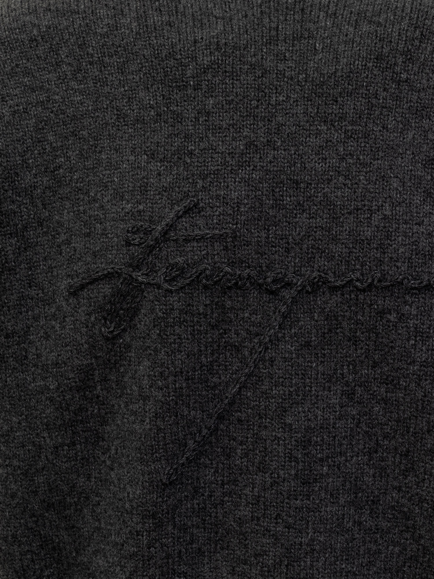 Shop Ferragamo Sweater In Charcoal Melange Nero