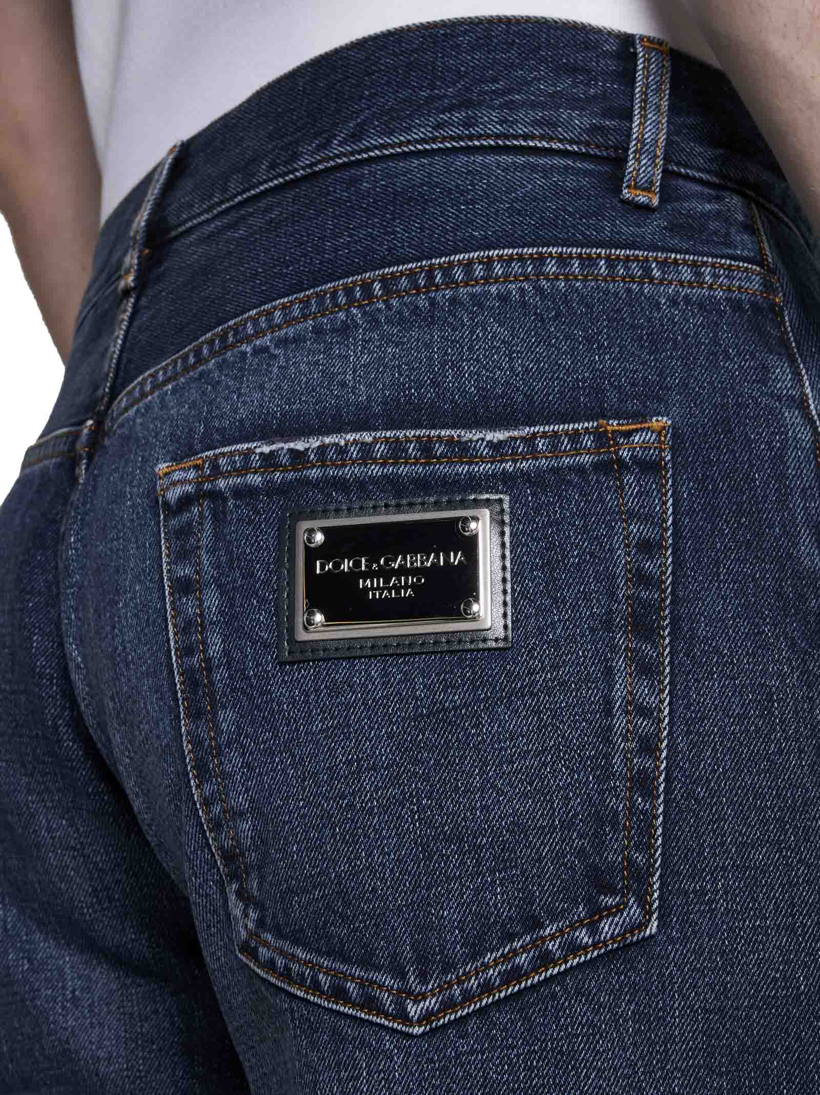 Shop Dolce & Gabbana 5-pocket Jeans In Blue