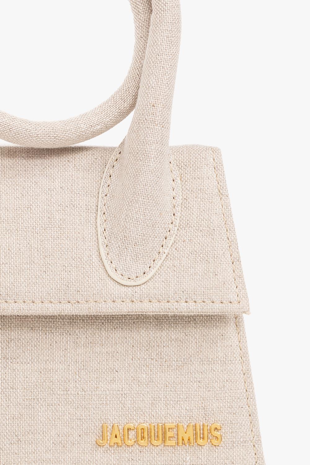 Shop Jacquemus Le Chiquito Noeud Shoulder Bag In Grey