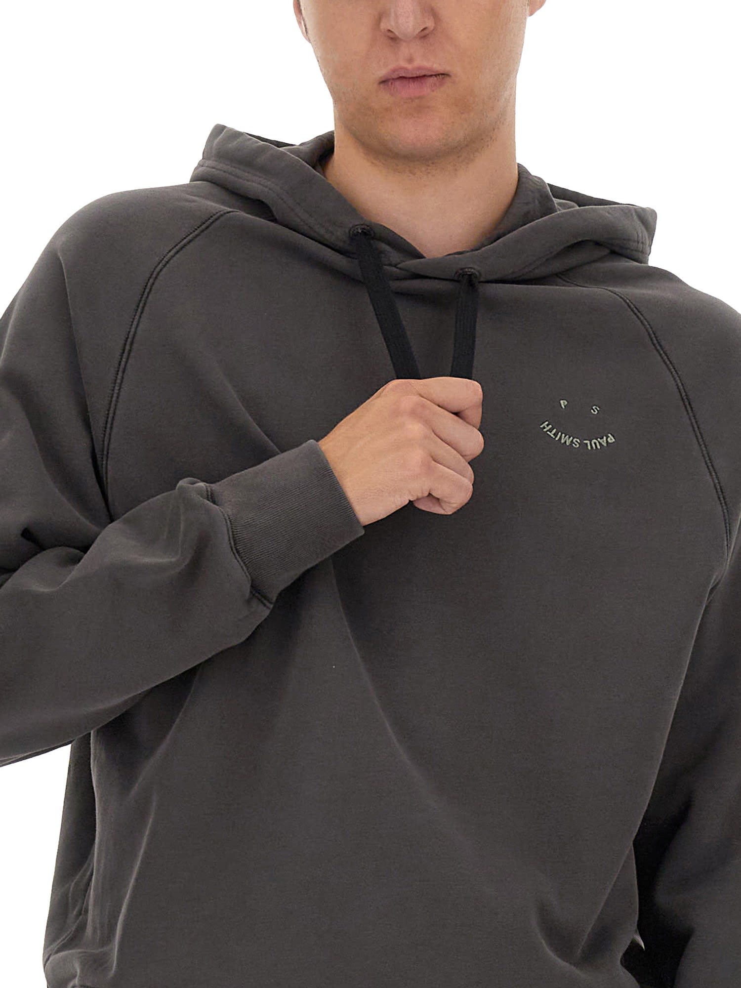Shop Paul Smith Sweatshirt With Logo In Dark Tan