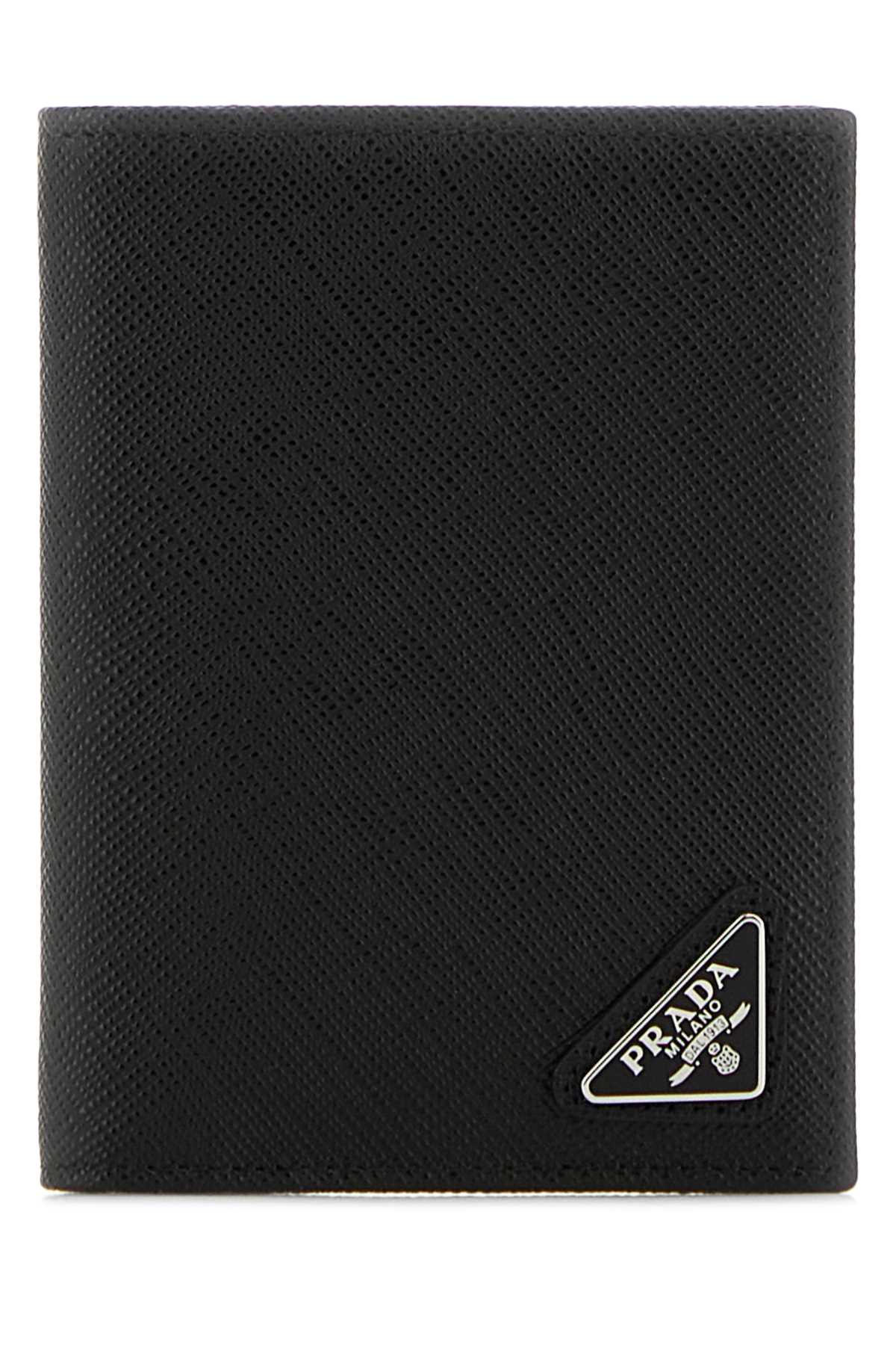 Prada Black Leather Card Holder