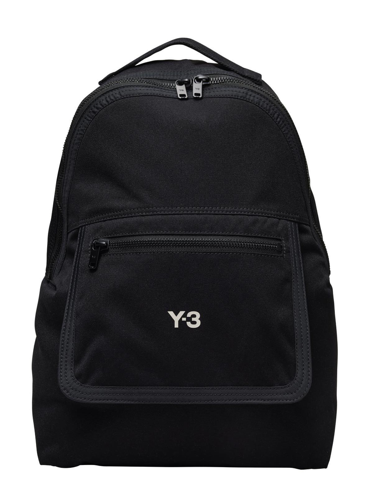 Logo Printed Zipped Backpack