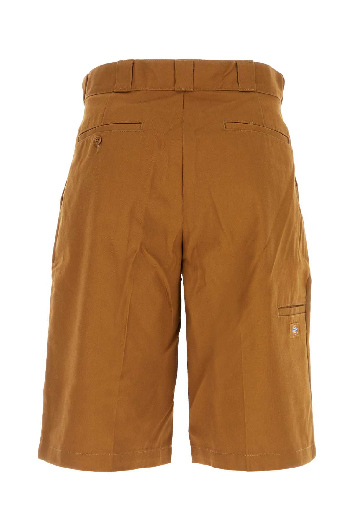 Shop Dickies Caramel Polyester Blend Bermuda Shorts In Brownduck