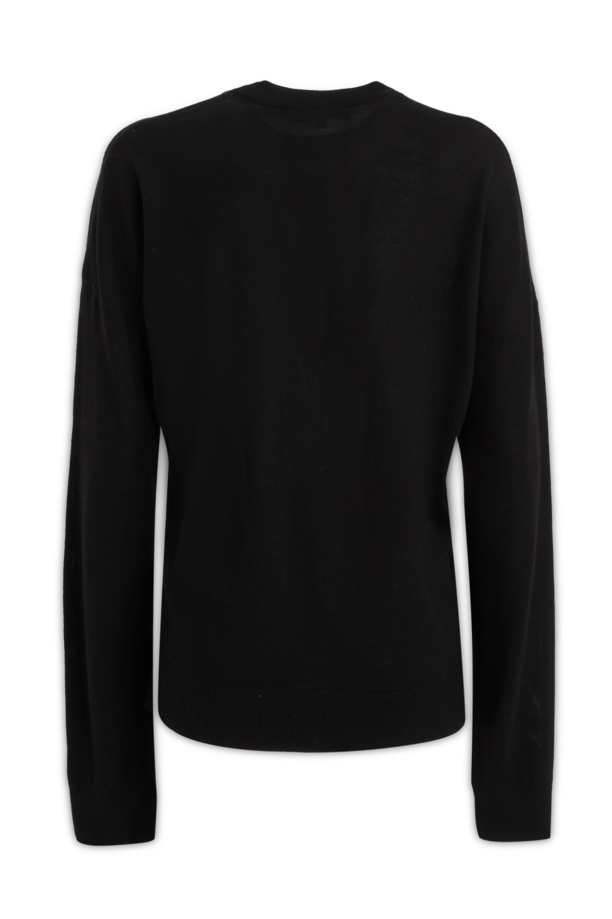 Jw Anderson Graphic Print Wool Crew Neck Sweater In 999