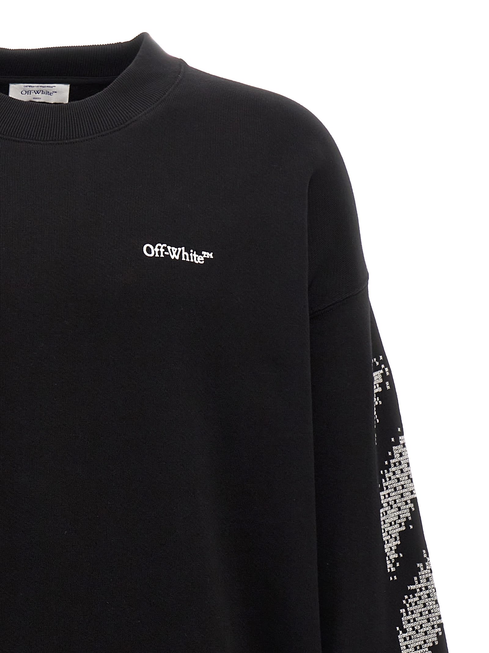 OFF-WHITE PIXEL DIAG SKATE SWEATSHIRT 