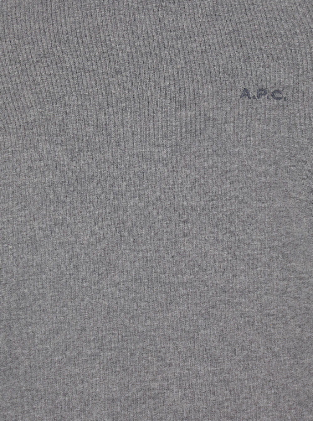 Shop Apc Grey Hoodie With Tonal Logo Embroidery In Jersey Woman