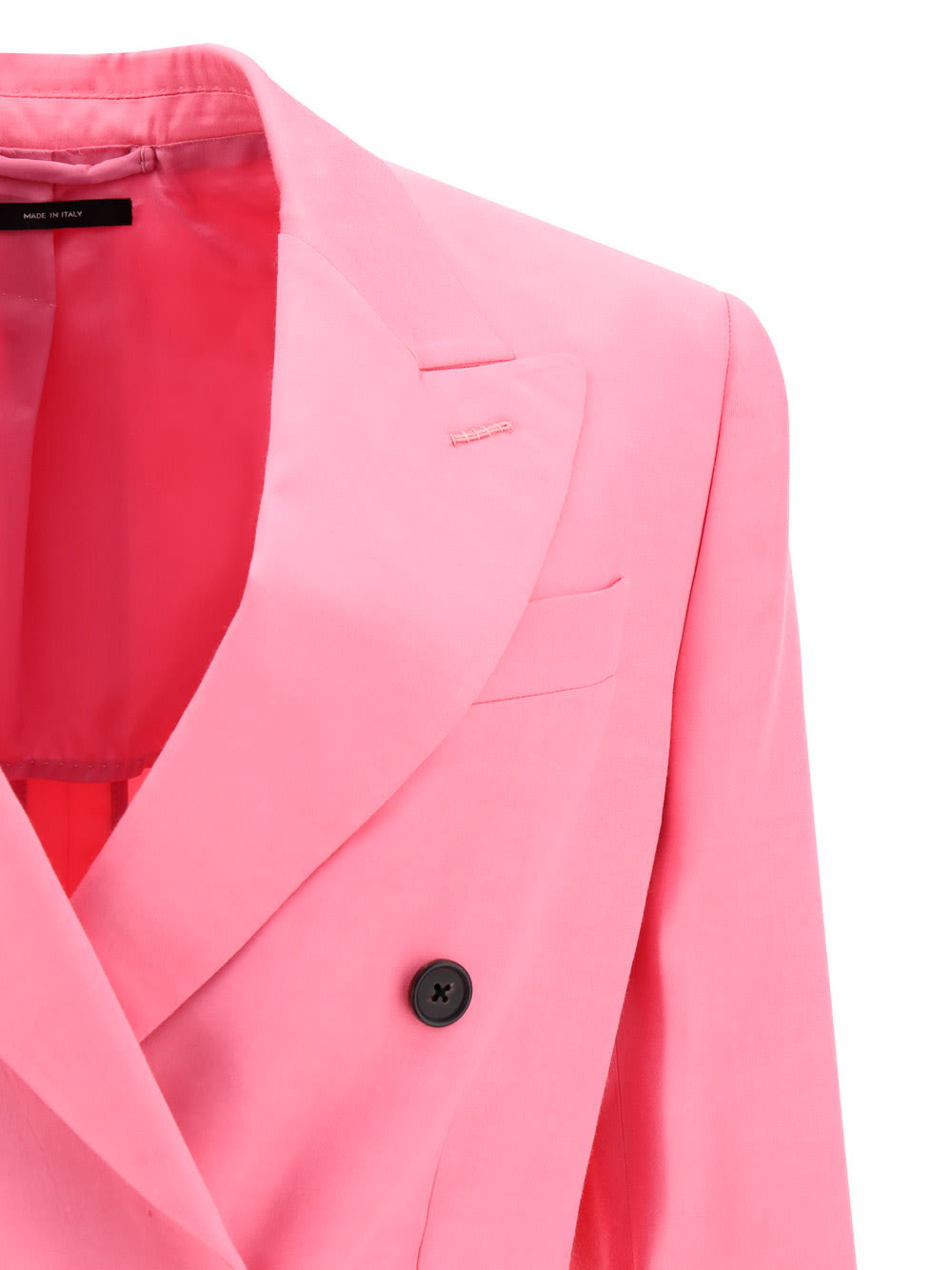Tom Ford Double-breasted Tailored Blazer In Pink