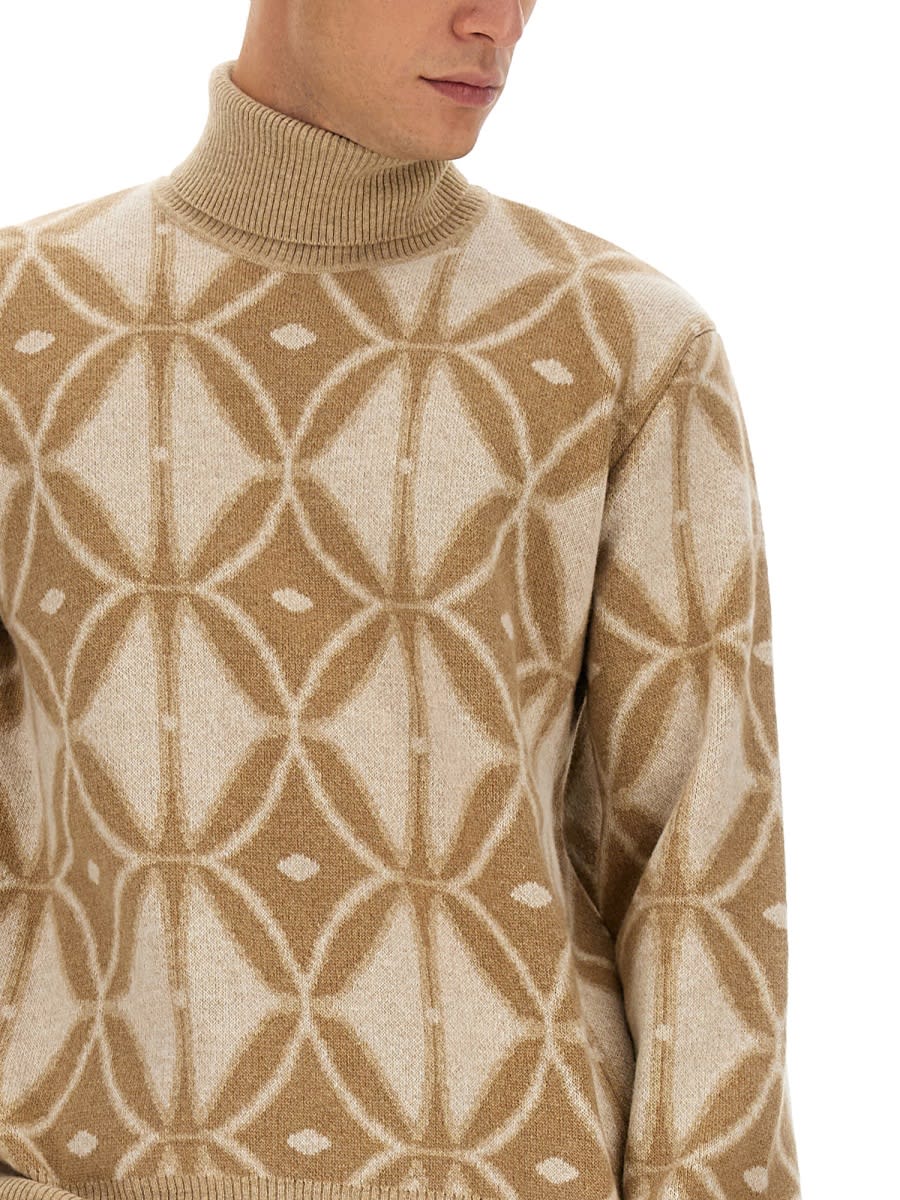 Shop Etro Wool Jersey. In Beige