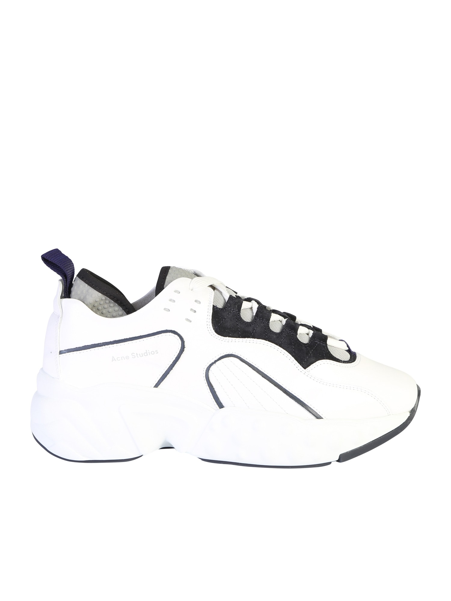 Acne Studios Rockaway Leather Trainers In White | ModeSens