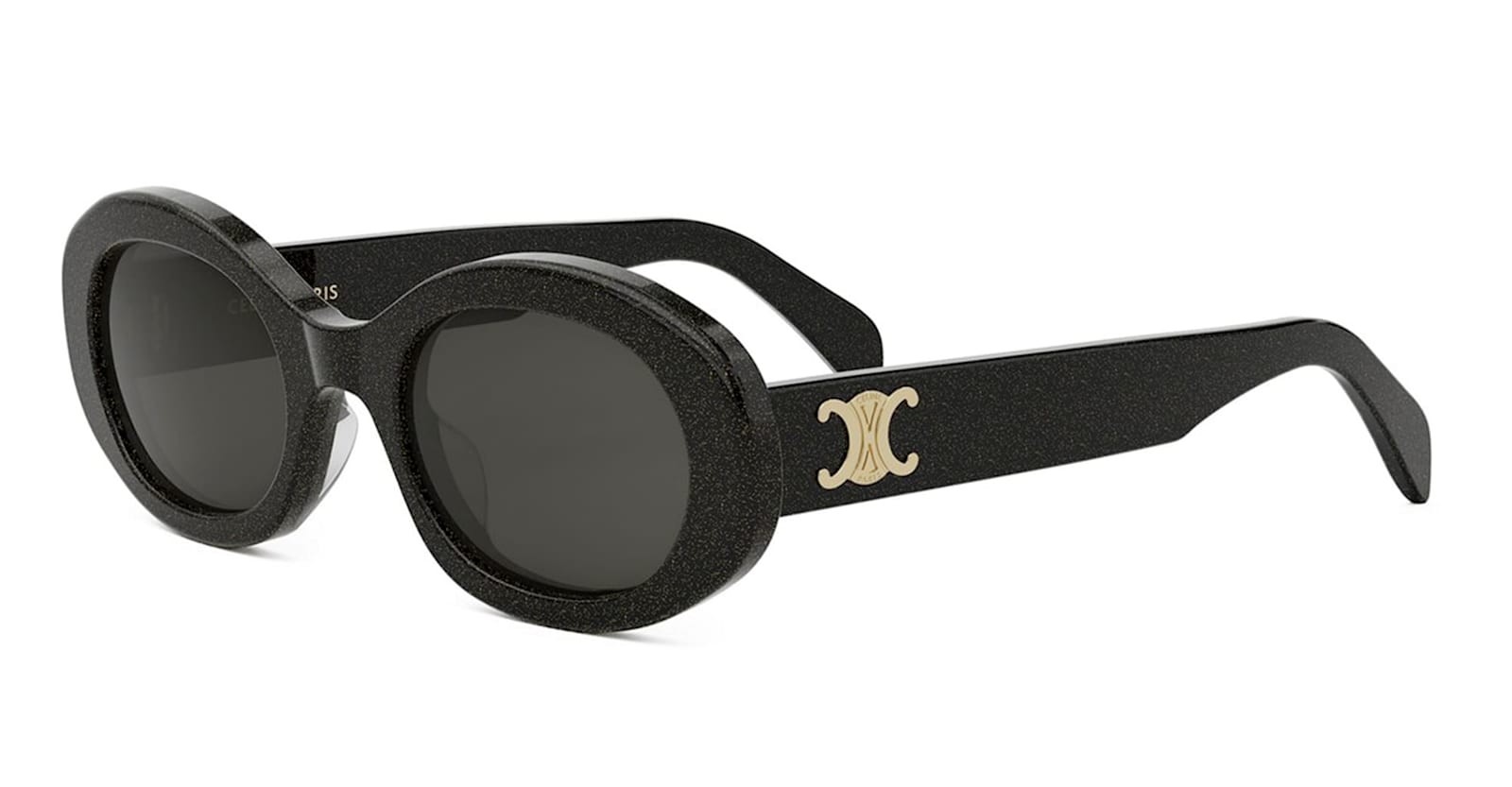 Celine Triomphe Cl40194u - Black Sunglasses In Black