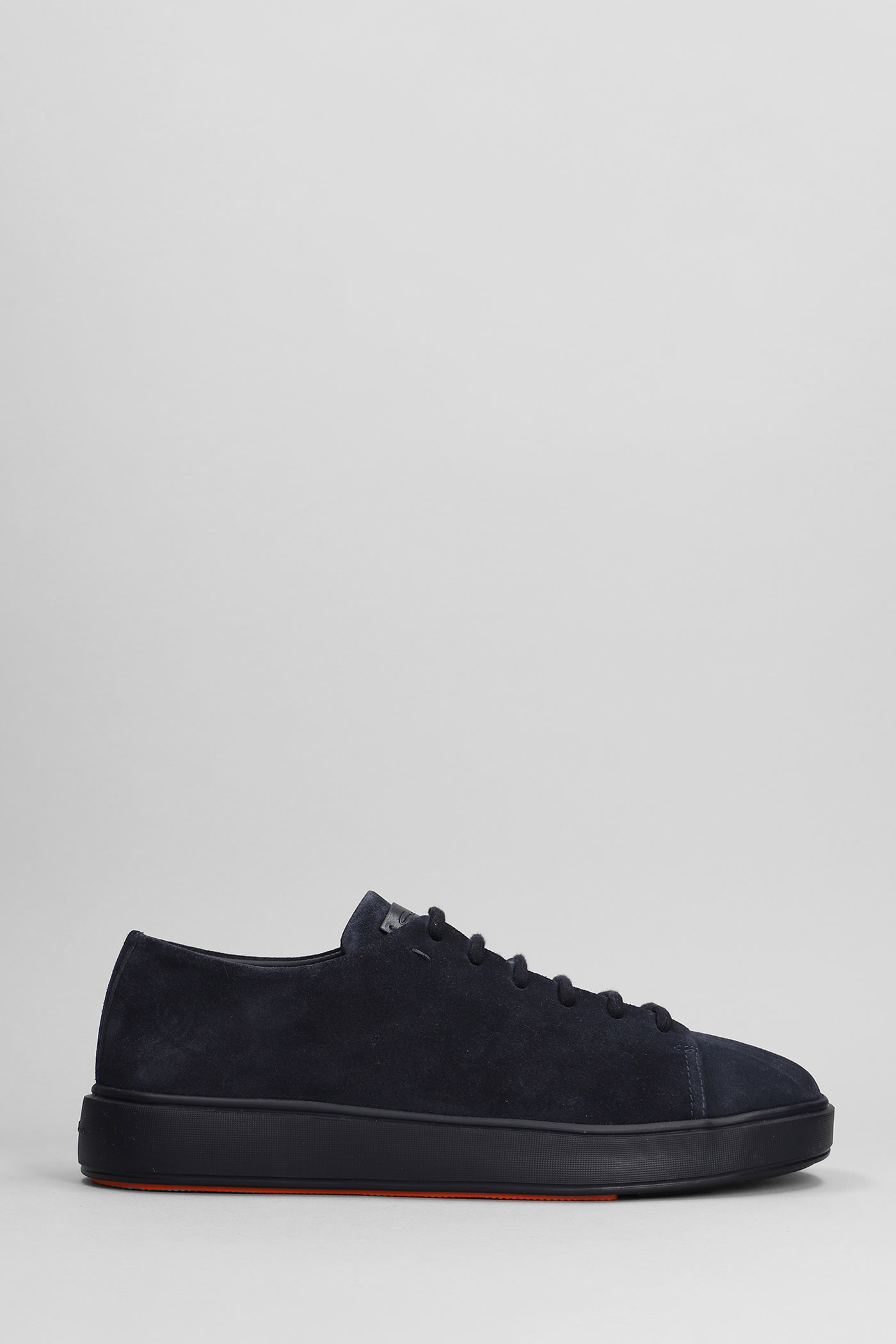 Shop Santoni Febe Sneakers In Blue Leather
