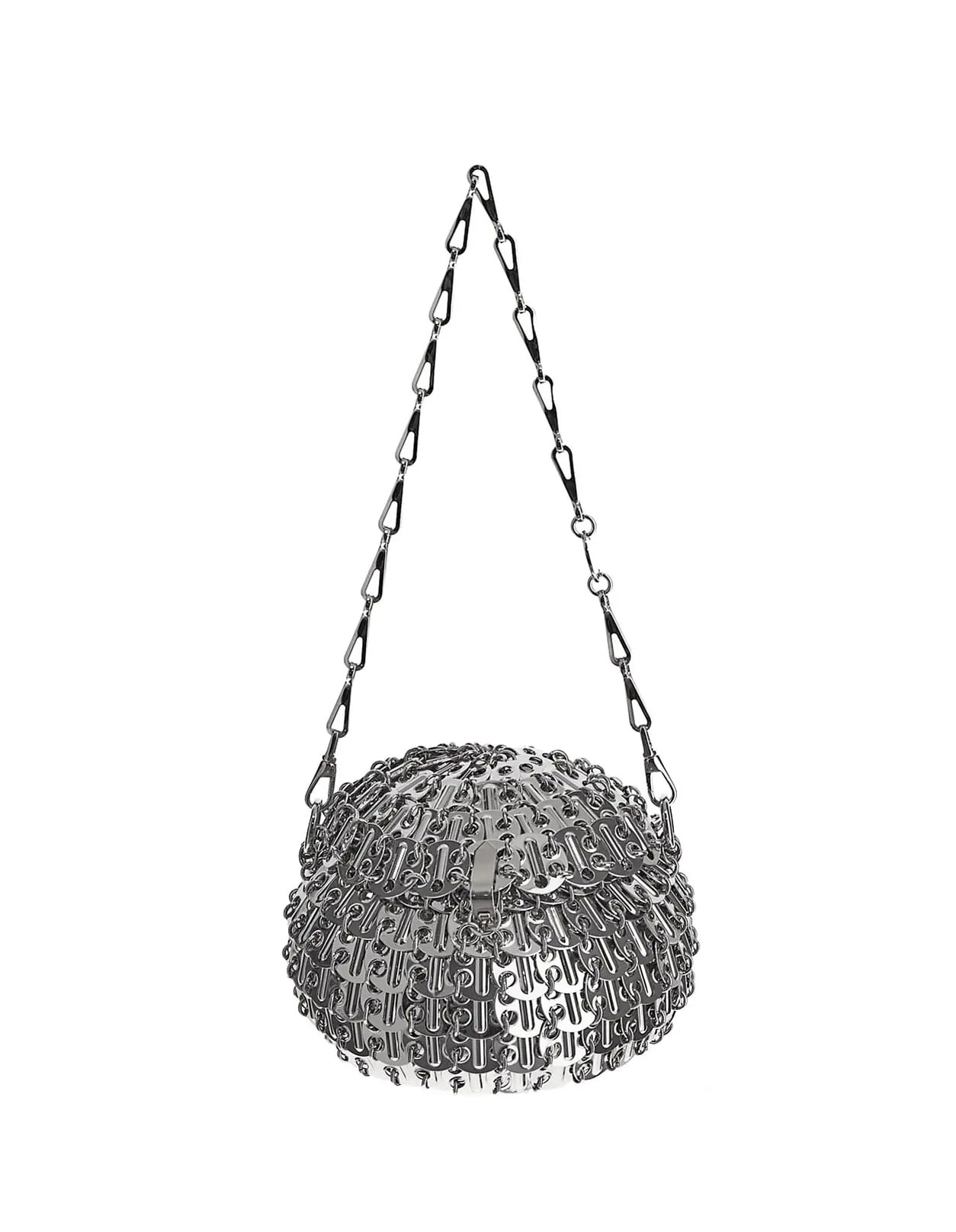 Shop Rabanne Silver Small 1969 Ball-shaped Bag