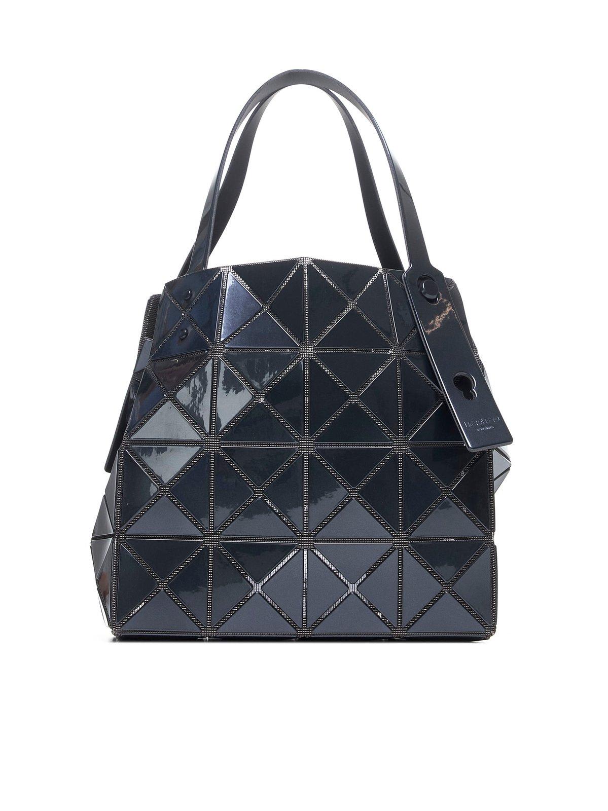 Shop Bao Bao Issey Miyake Carat Open Top Shoulder Bag In Black