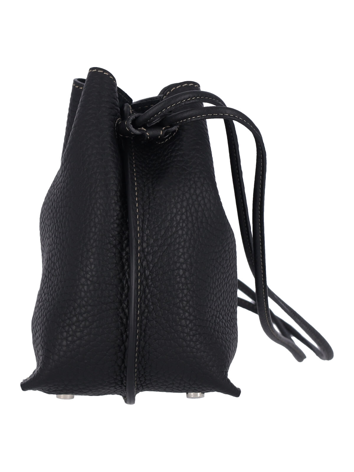 Tod's Micro Logo Bucket Bag In Black