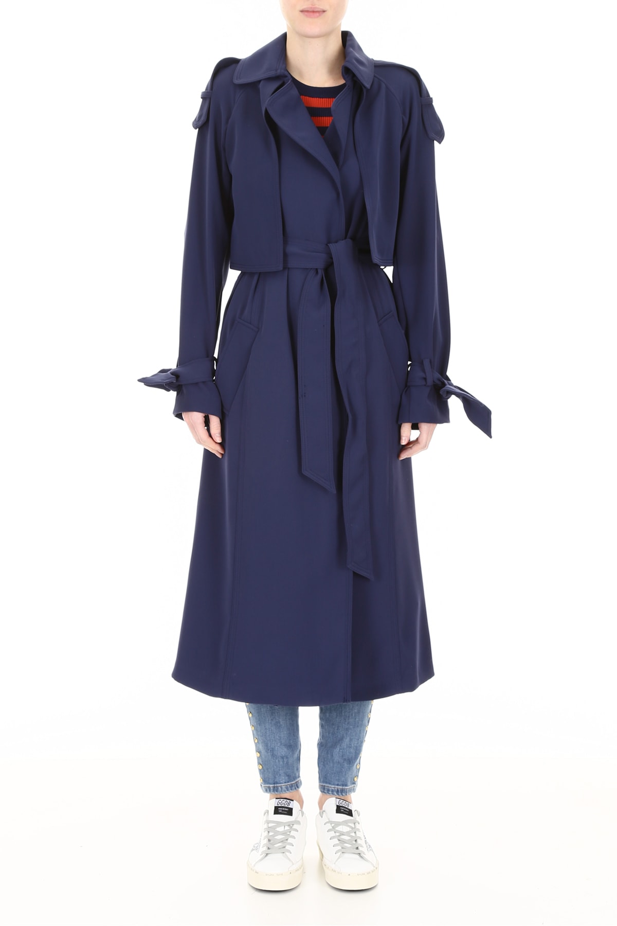 michael kors true navy coat