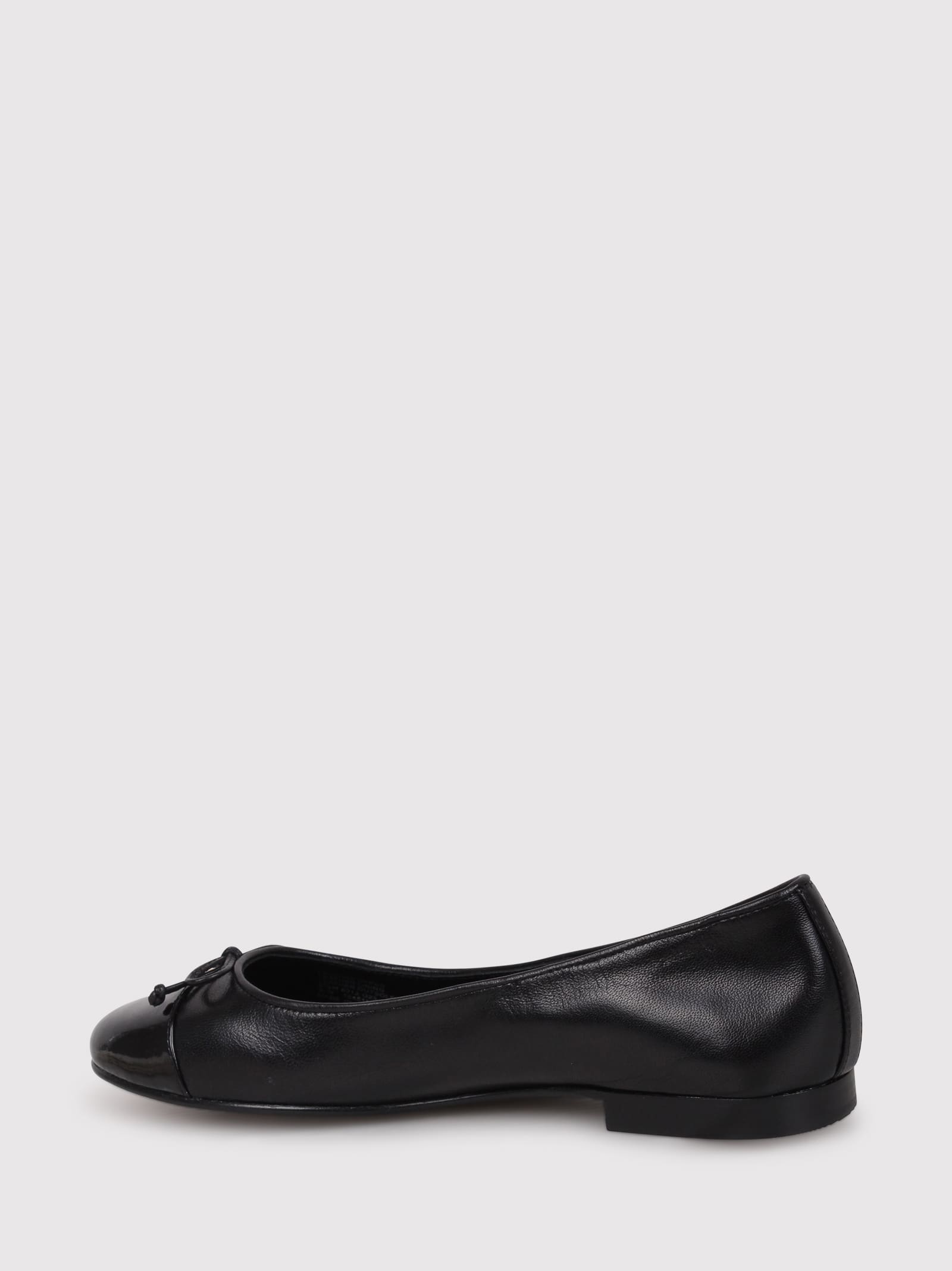 Shop Tory Burch Cap-toe Ballet With Bow