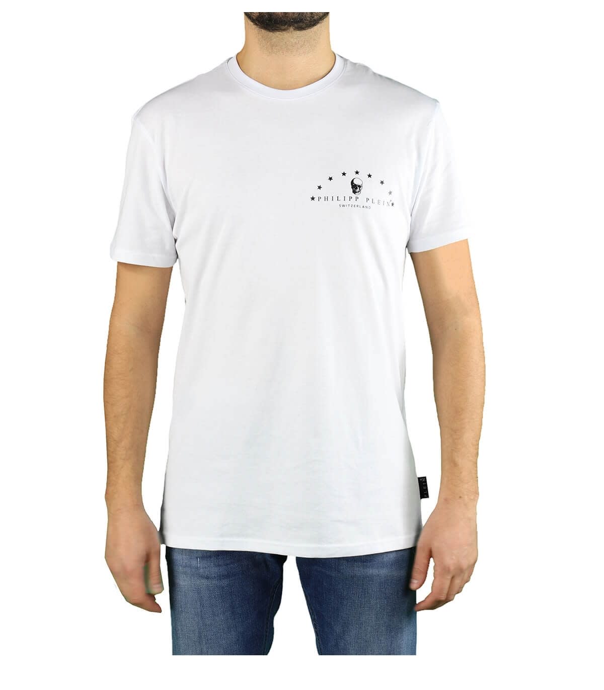 Philipp Plein Ss Skull White Logo T-shirt