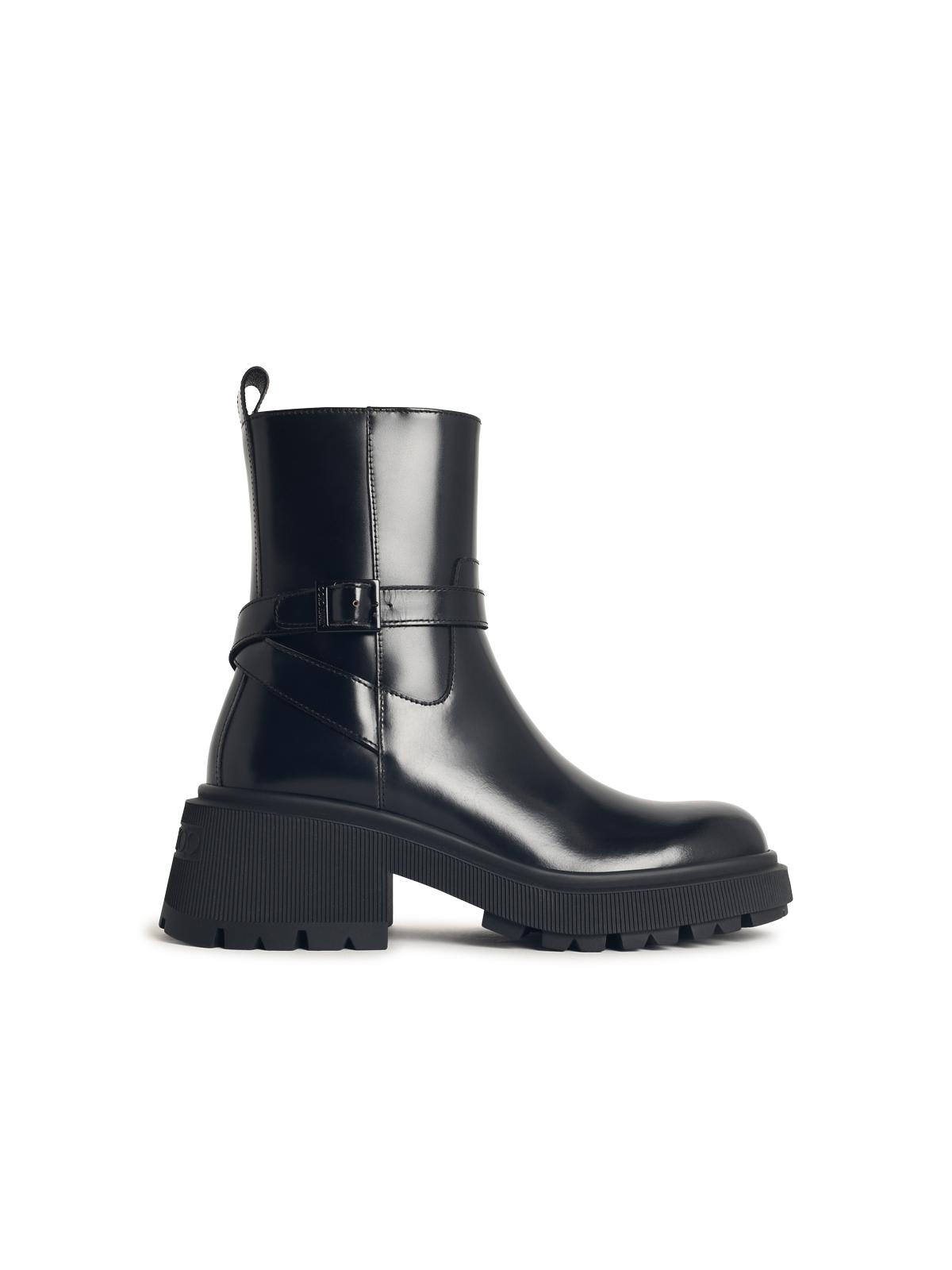 Jimmy Choo Soft Box Calf Conny Flat Boots Women In Black