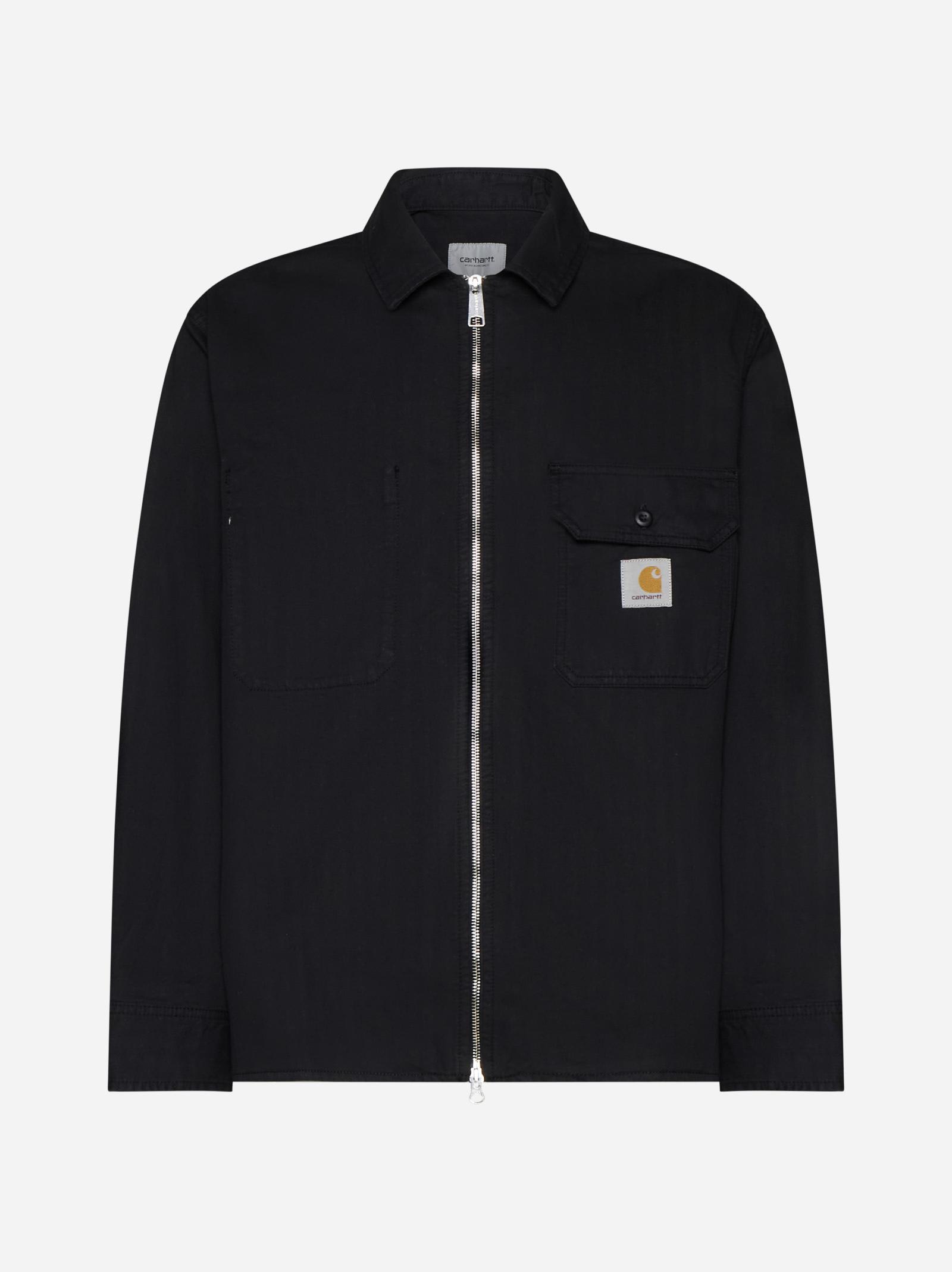 Shop Carhartt Redmond Cotton Shirt Jacket In Black