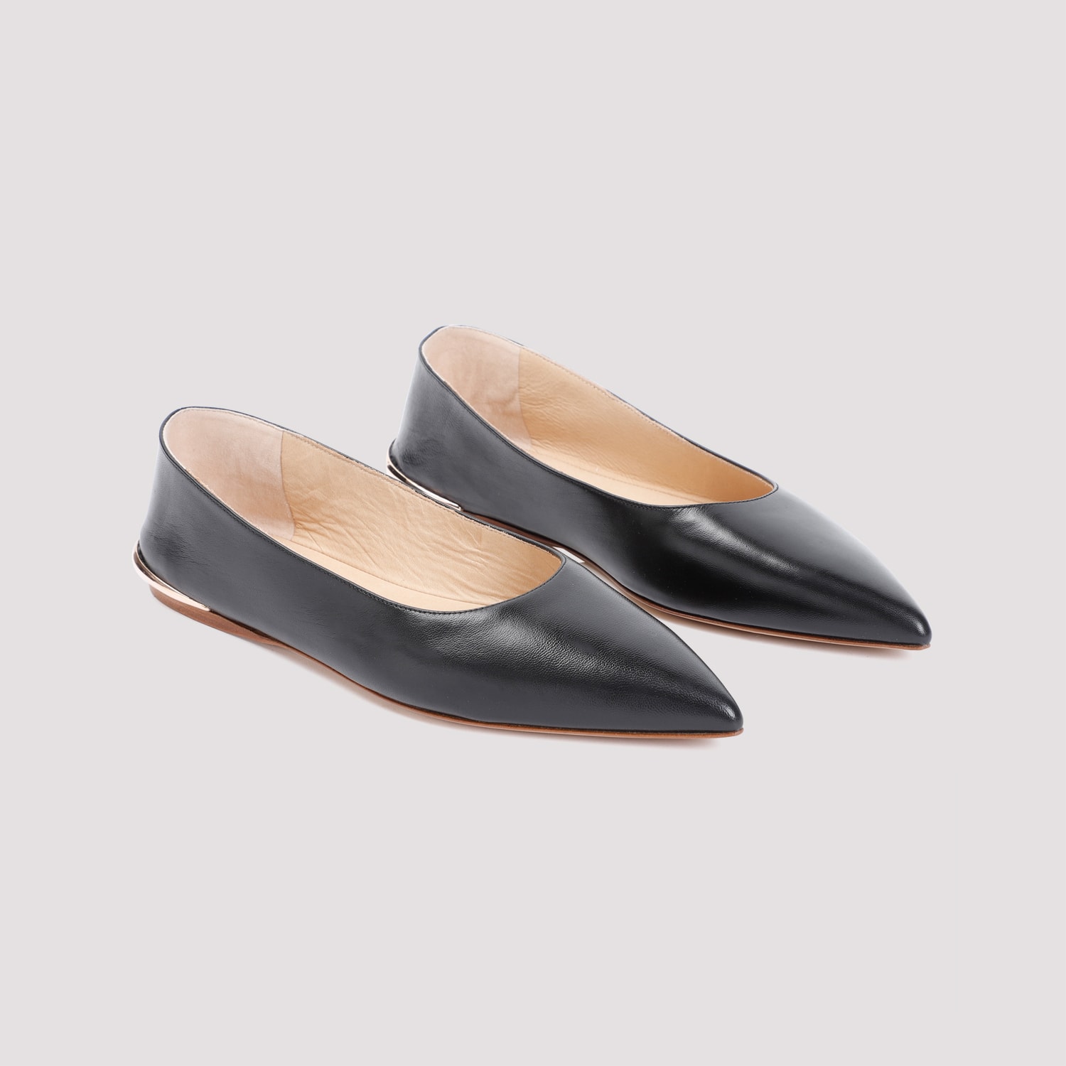 Shop Gabriela Hearst Fleur Ballerinas In Biv Black Ivory