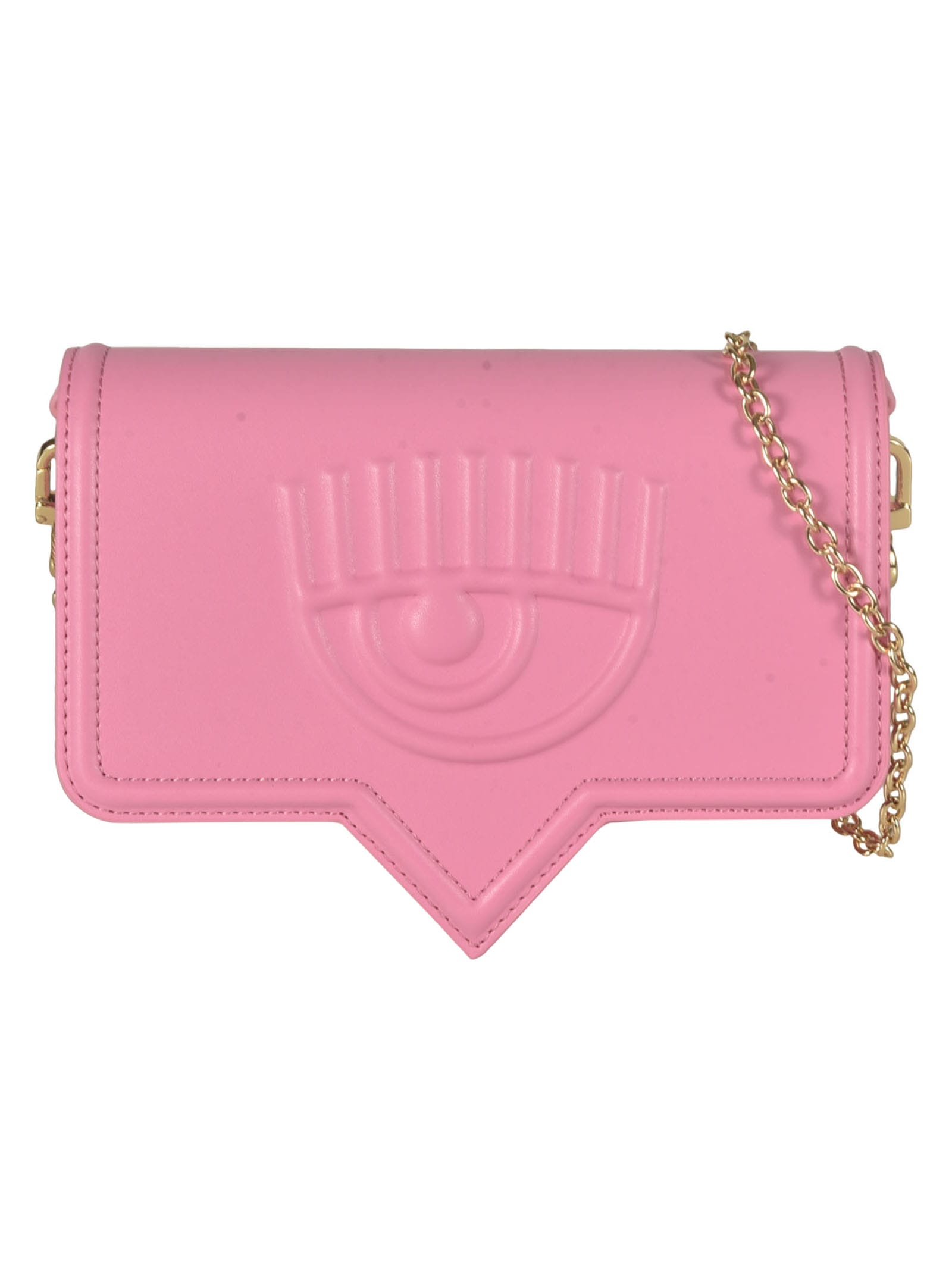 Chiara Ferragni Eyelike Shoulder Bag In Sachet Pink