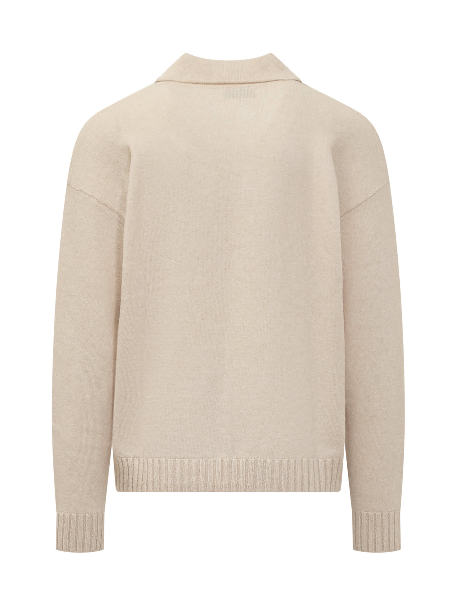 Shop Laneus Soft Cashmere Polo In Latte