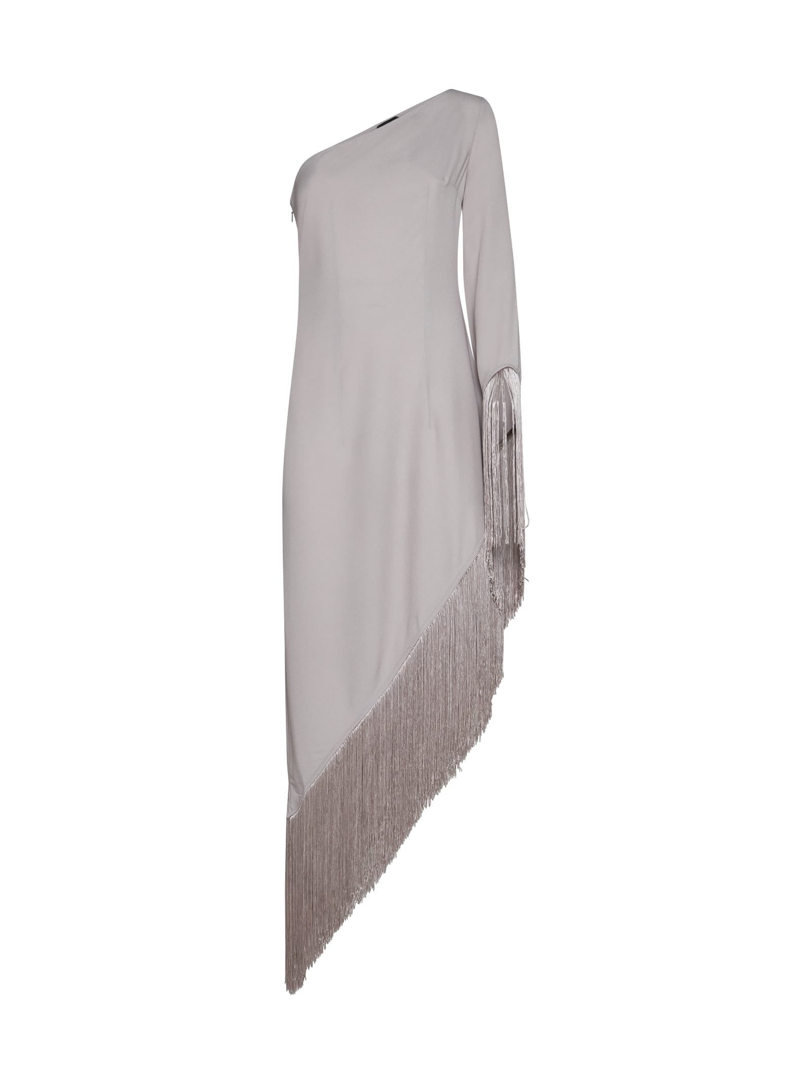 Shop Taller Marmo Dress In Silver