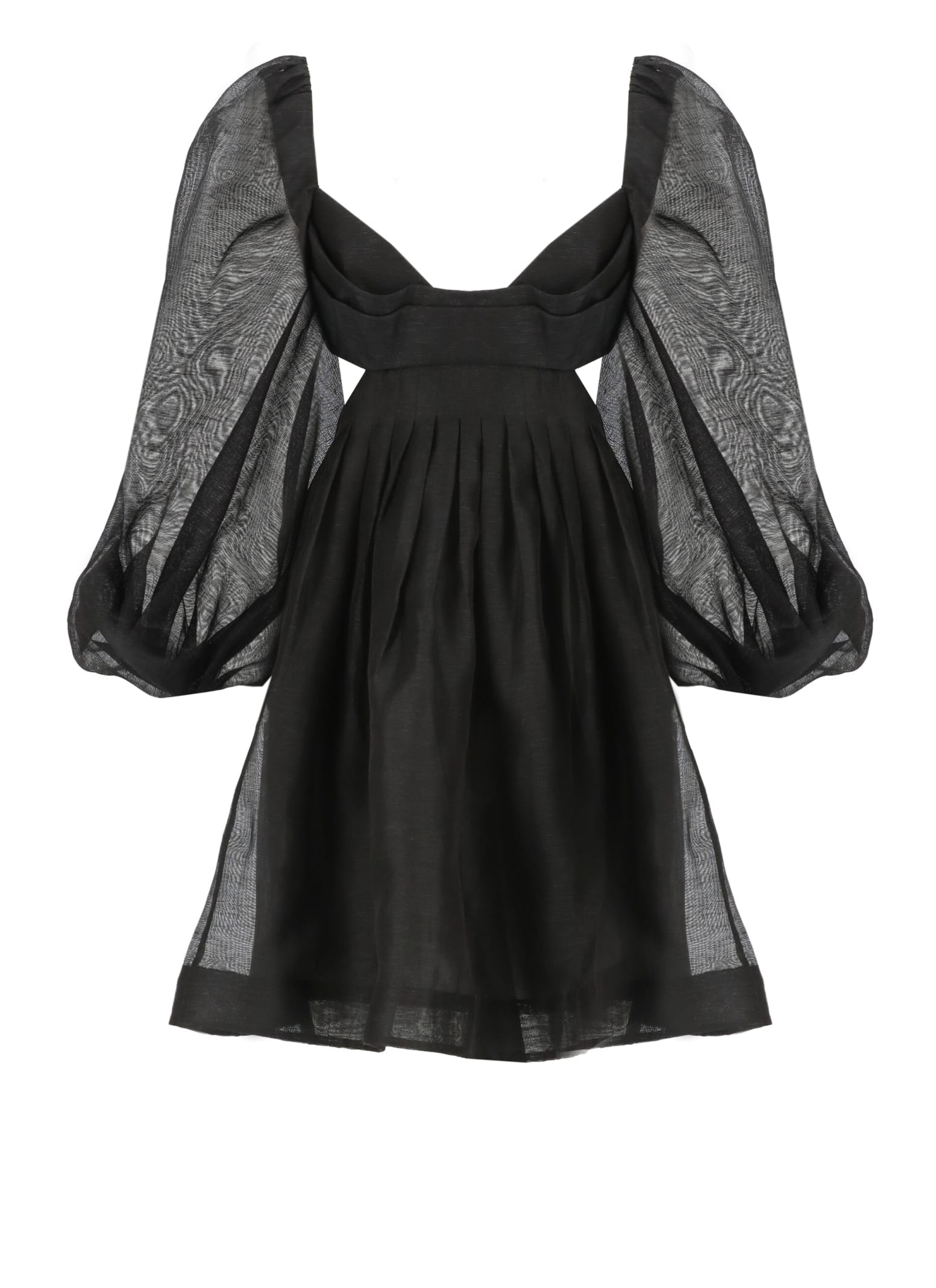 Shop Zimmermann Harmony Bralette Dress In Black
