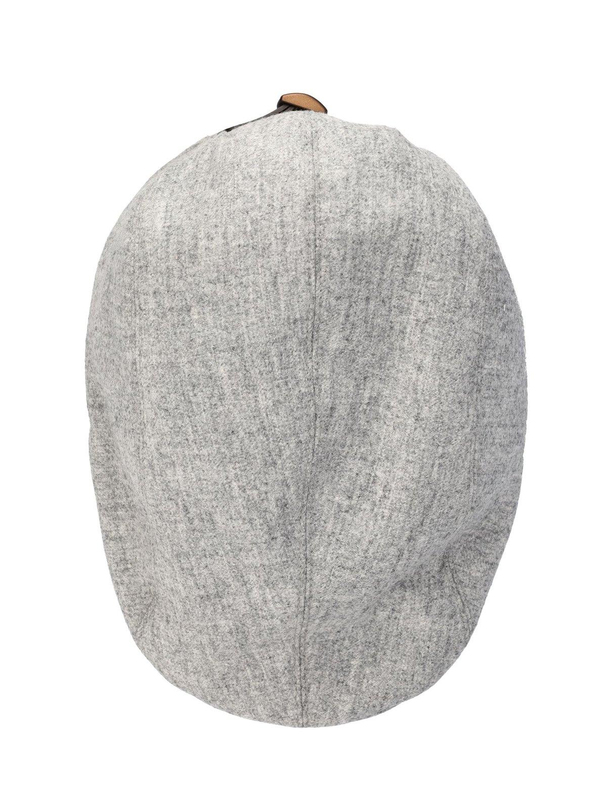 Shop Brunello Cucinelli Logo Detailed Cap In Light Grey