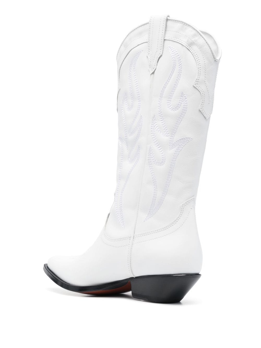 Sonora Santa Fe Leather Western Boots In White