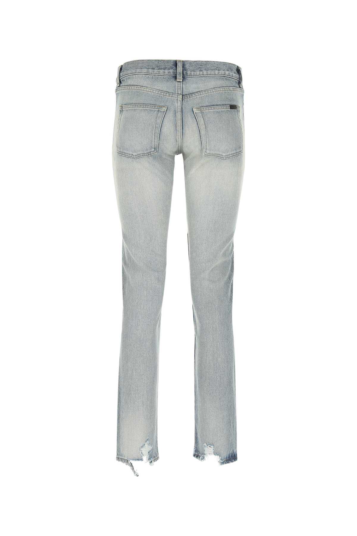 Saint Laurent Denim Jeans In 4503