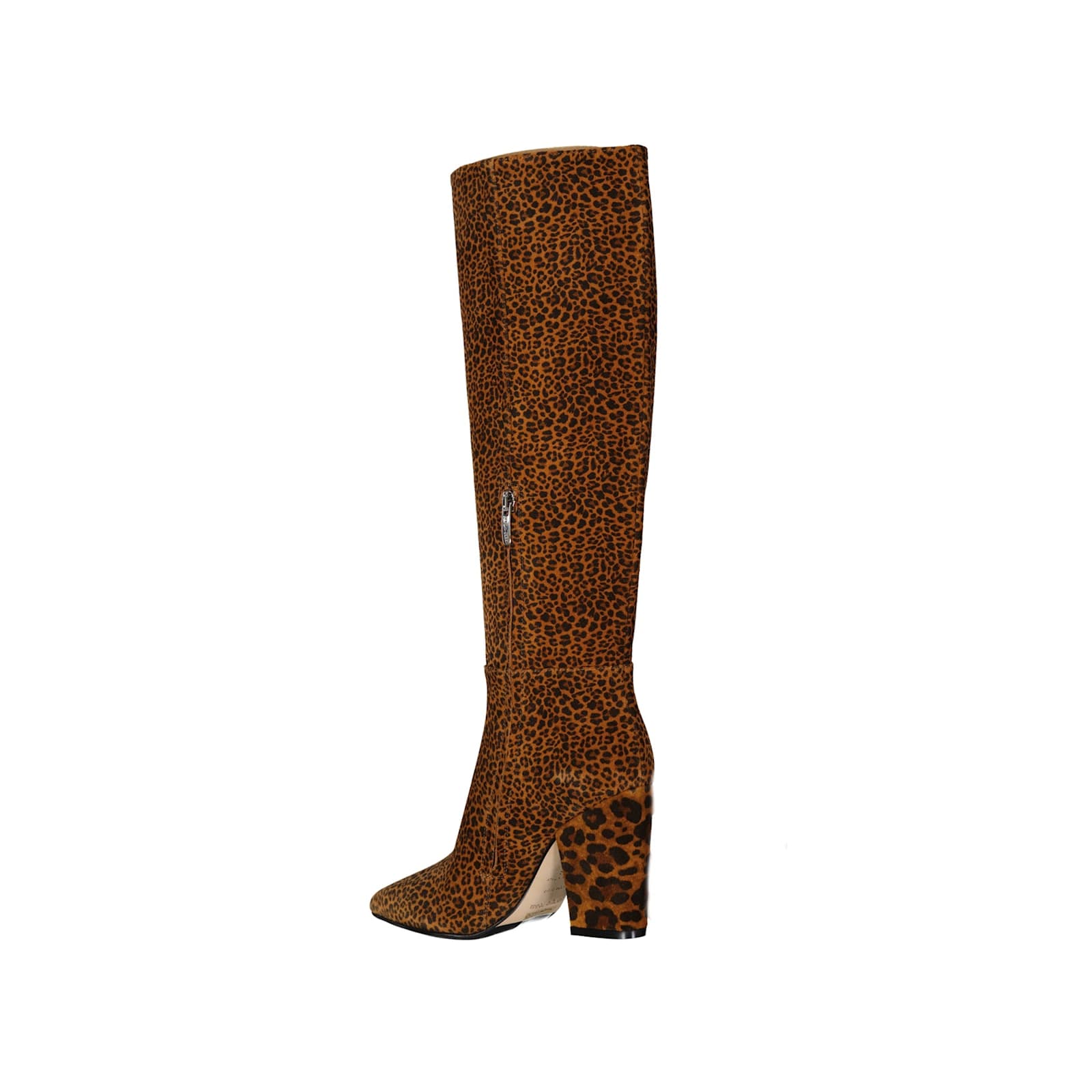 Sergio Rossi Leopard-print Leather Boots In Brown